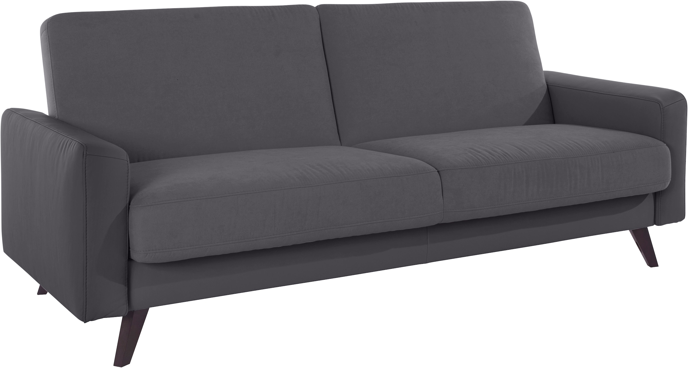 exxpo - sofa fashion 3-Sitzer »Samso, elegant und bequem, toller Sitzkomfort, Schlafsofa«, Kippcouch, inklusive Bettfunktion und Bettkasten, Komfortsitzhöhe 49cm