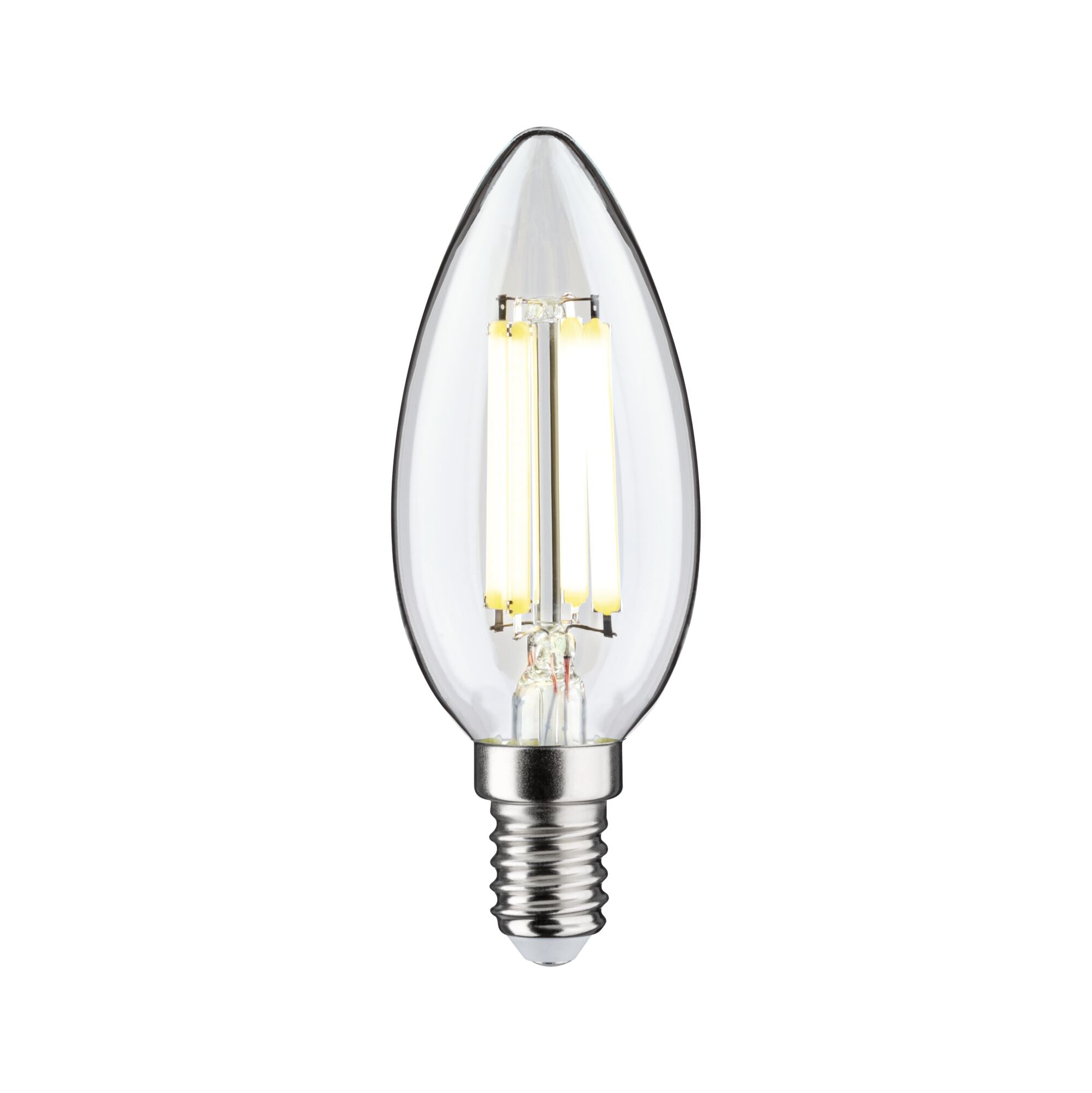 Paulmann LED-Leuchtmittel »Eco-Line Filament 230V LED Kerze E14 1er-Set 525lm 2,5W 4000K Klar«, E14, 1 St., Neutralweiß
