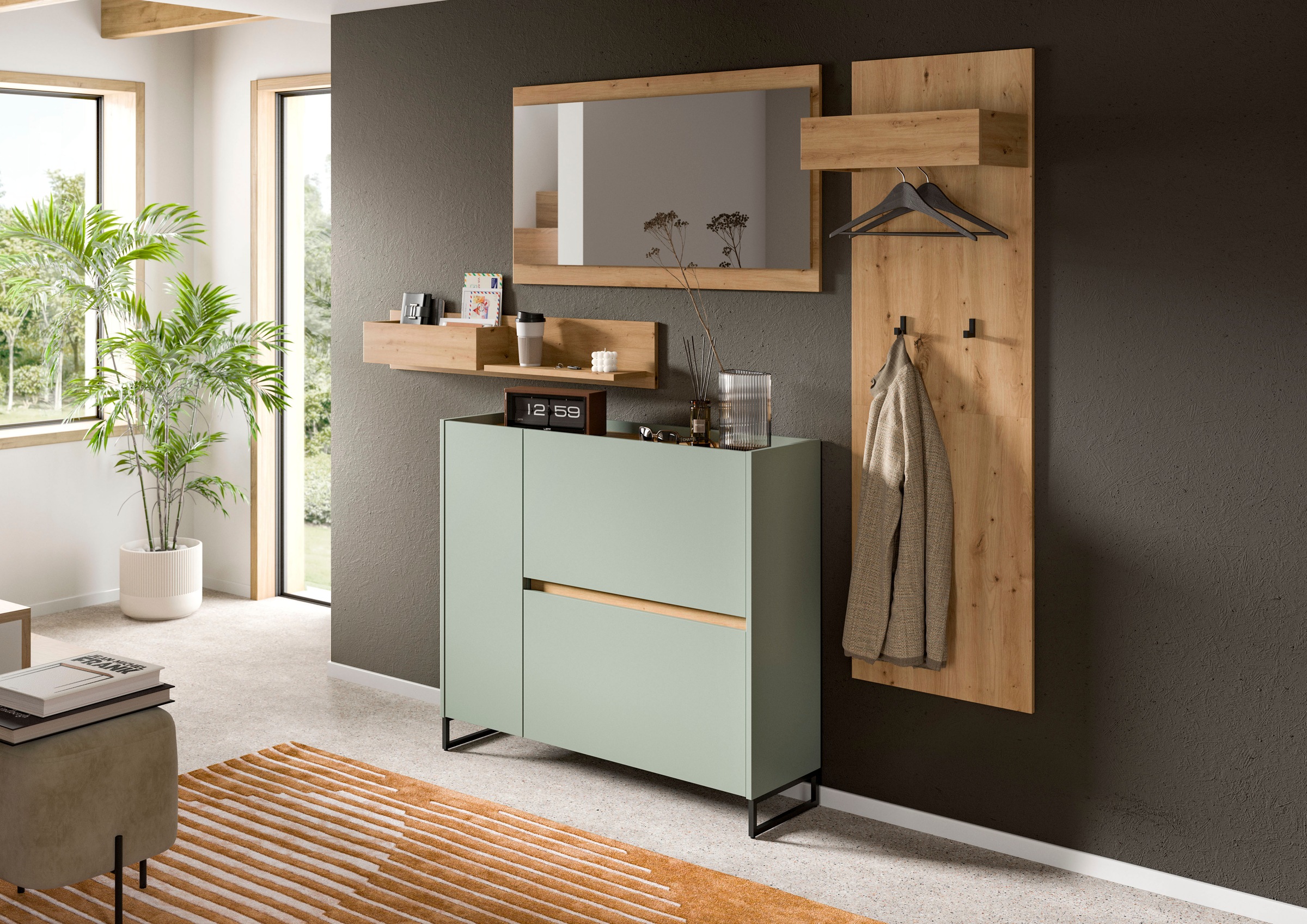 INOSIGN Garderoben-Set »EVRID, 3-teilig, Breite 175 cm, individuell stellba günstig online kaufen