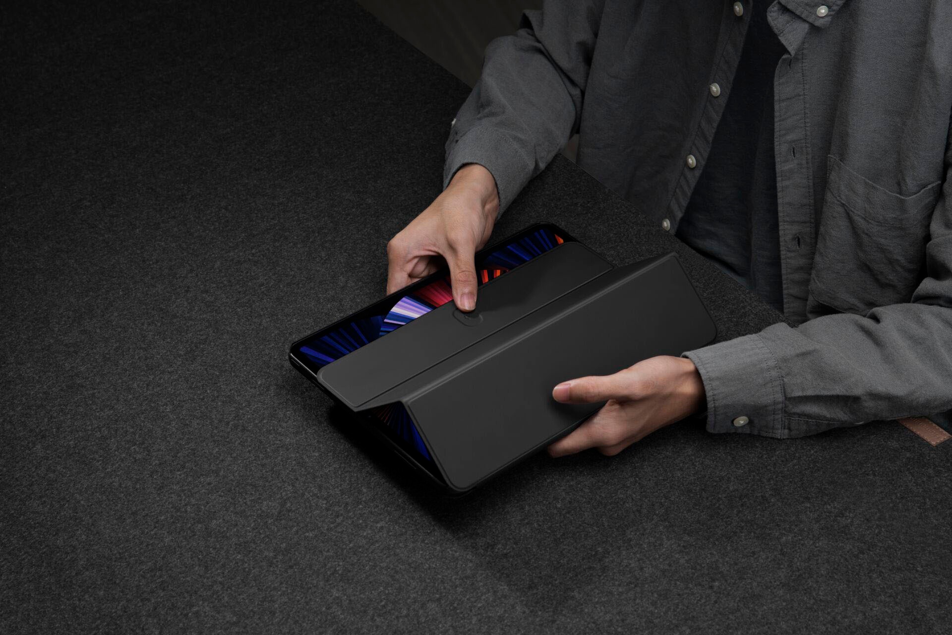 Pitaka Tablet-Hülle »MagEZ Folio für iPad Pro 11,9 Zoll (2020&2021)«, Apple iPad Pro 11,9 (2020/2021), 30,22 cm (11,9 Zoll)