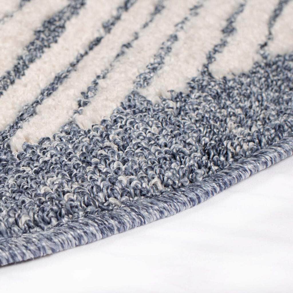 Carpet City Teppich »Art 2231«, rund, 7 mm Höhe, Kurzflor, Streifen-Muster, ideal für Flur & Diele