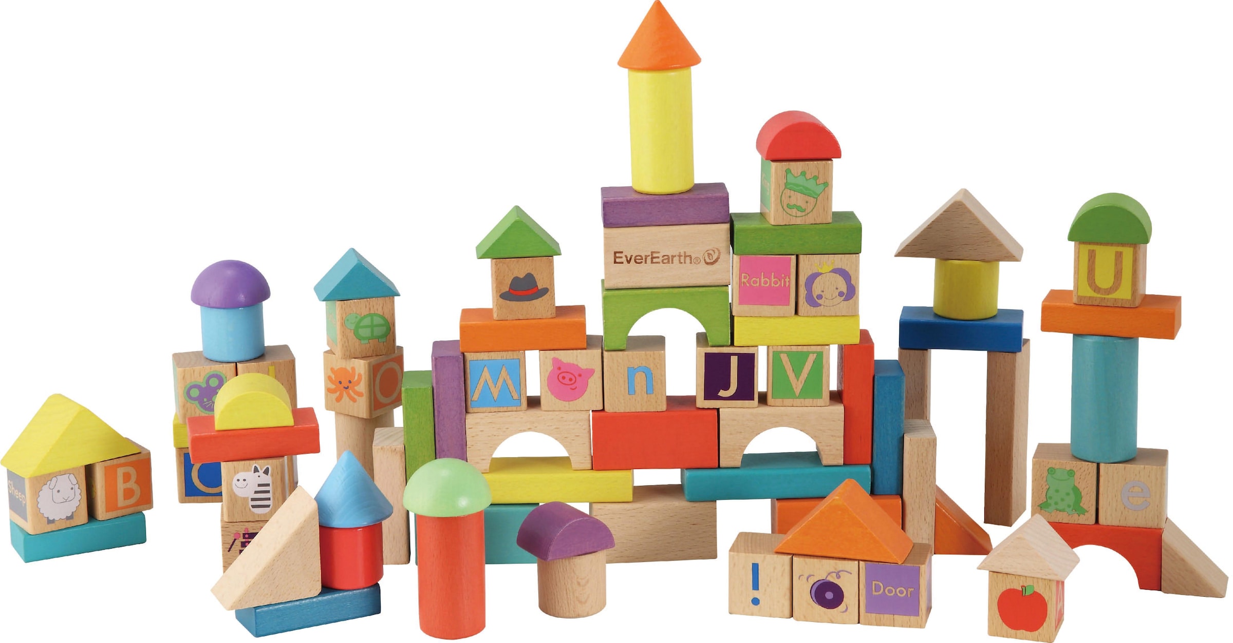 Bild von EverEarth® Spielbausteine »Holzbausteine«, (80 St.), FSC®- schützt Wald - weltweit