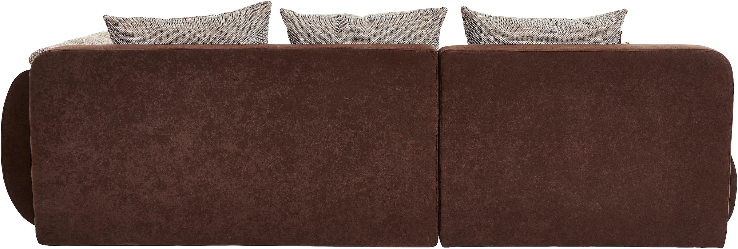 INOSIGN Ecksofa »Imola elegant und bequem, aktuelle Steppung im Sitz, L-Form«, wahlweise mit Bettfunktion