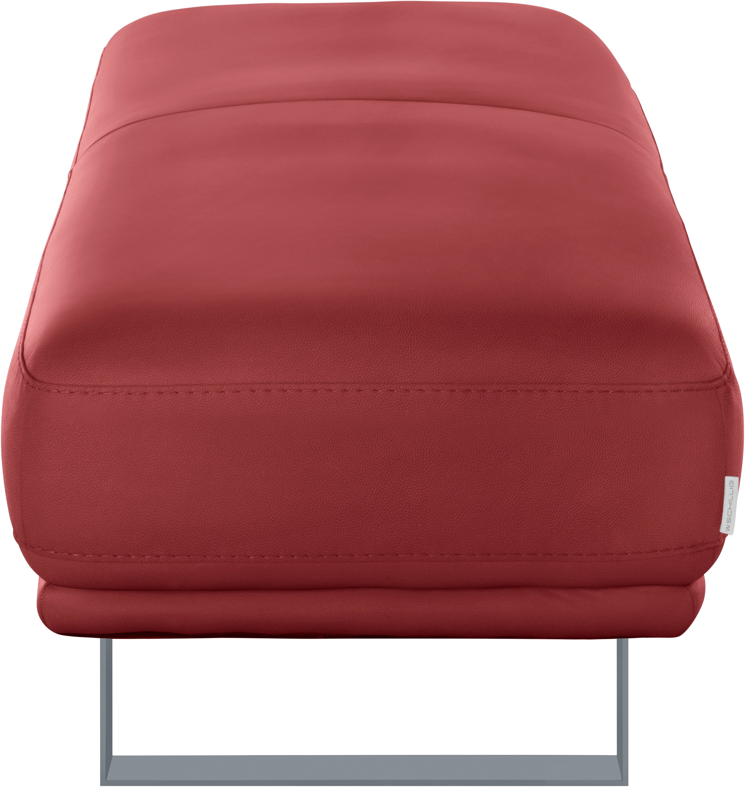 W.SCHILLIG Hocker »montanaa«, mit Metallkufen in Silber matt, Breite 141 cm