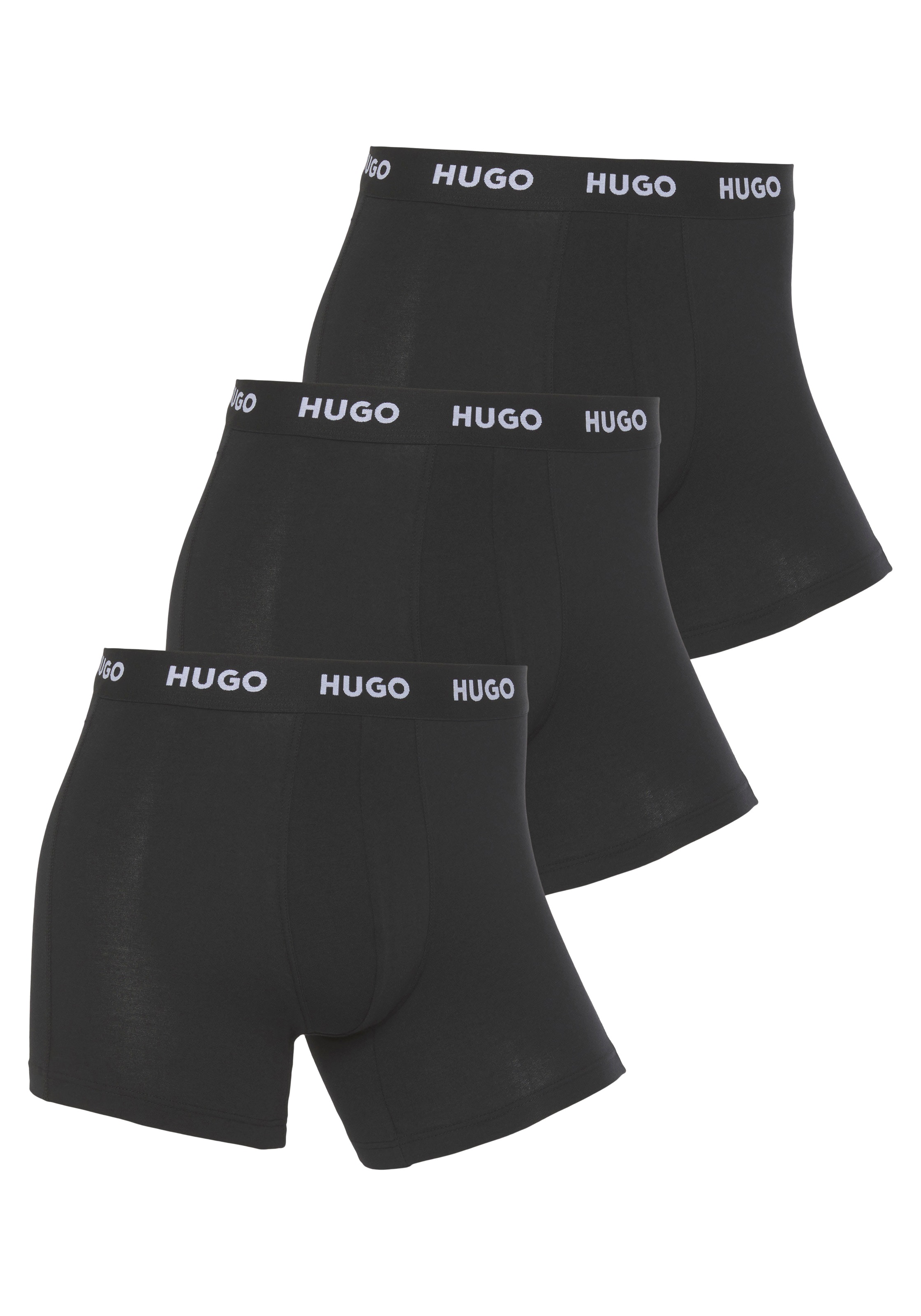 HUGO Underwear Boxer »BOXERBR TRIPLET PACK«, (3 St.), mit HUGO Logo-Elastikbund