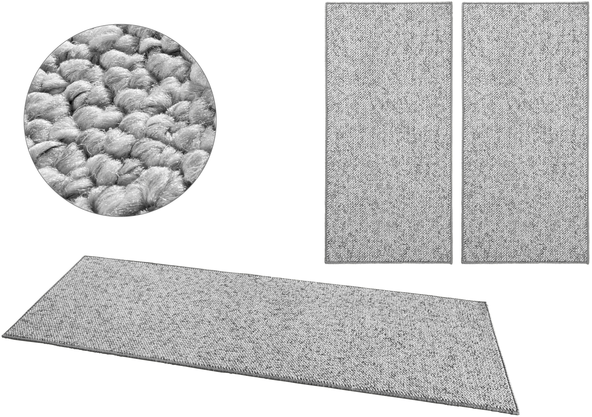 HANSE Home Bettumrandung »Wolly 2« Höhe 12 mm 3 Stk. tlg. Bettvorleger, 3-t günstig online kaufen