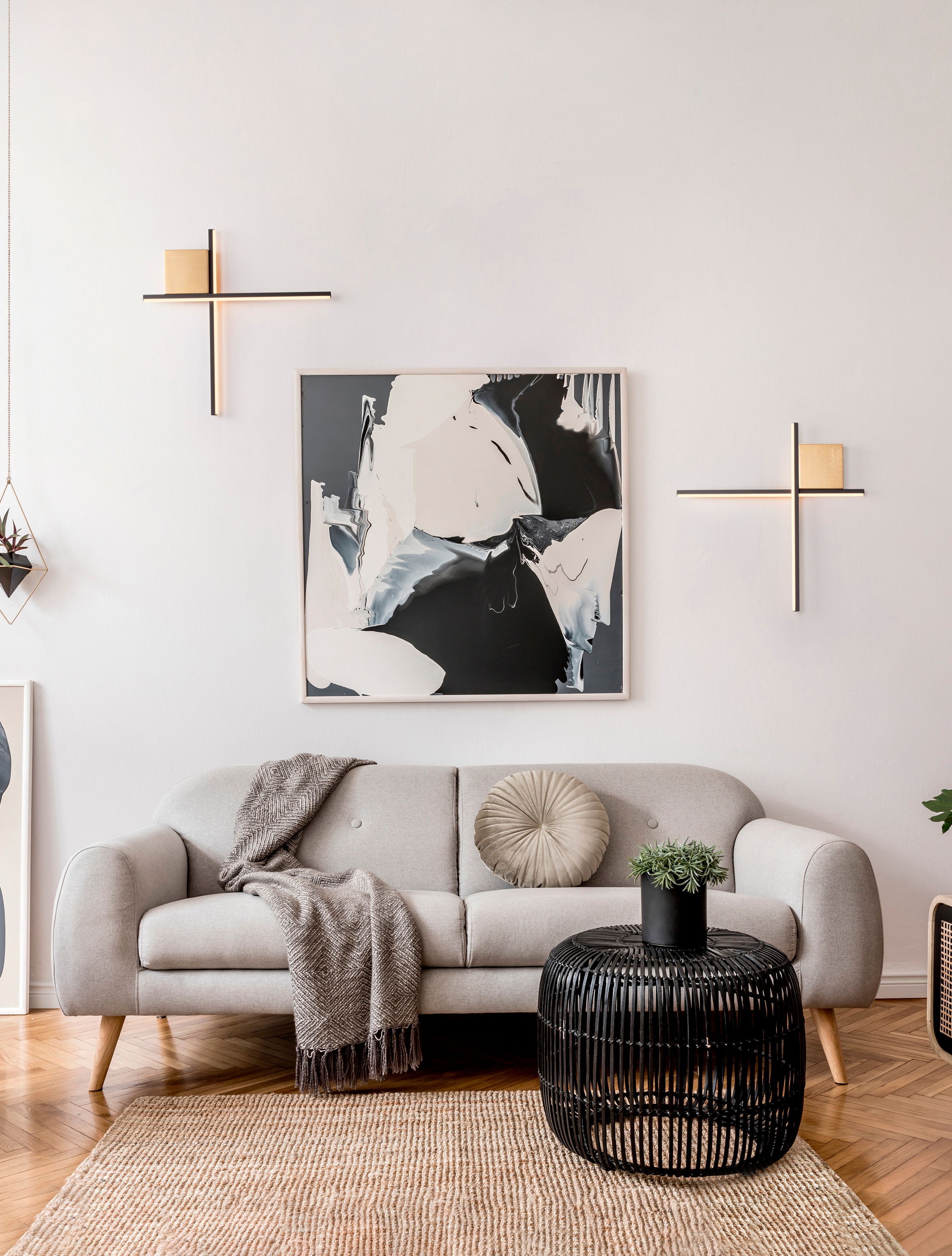Nova Luce Wandleuchte »CROSS« LED-Modul 1 Stk. Warmweiß günstig online kaufen
