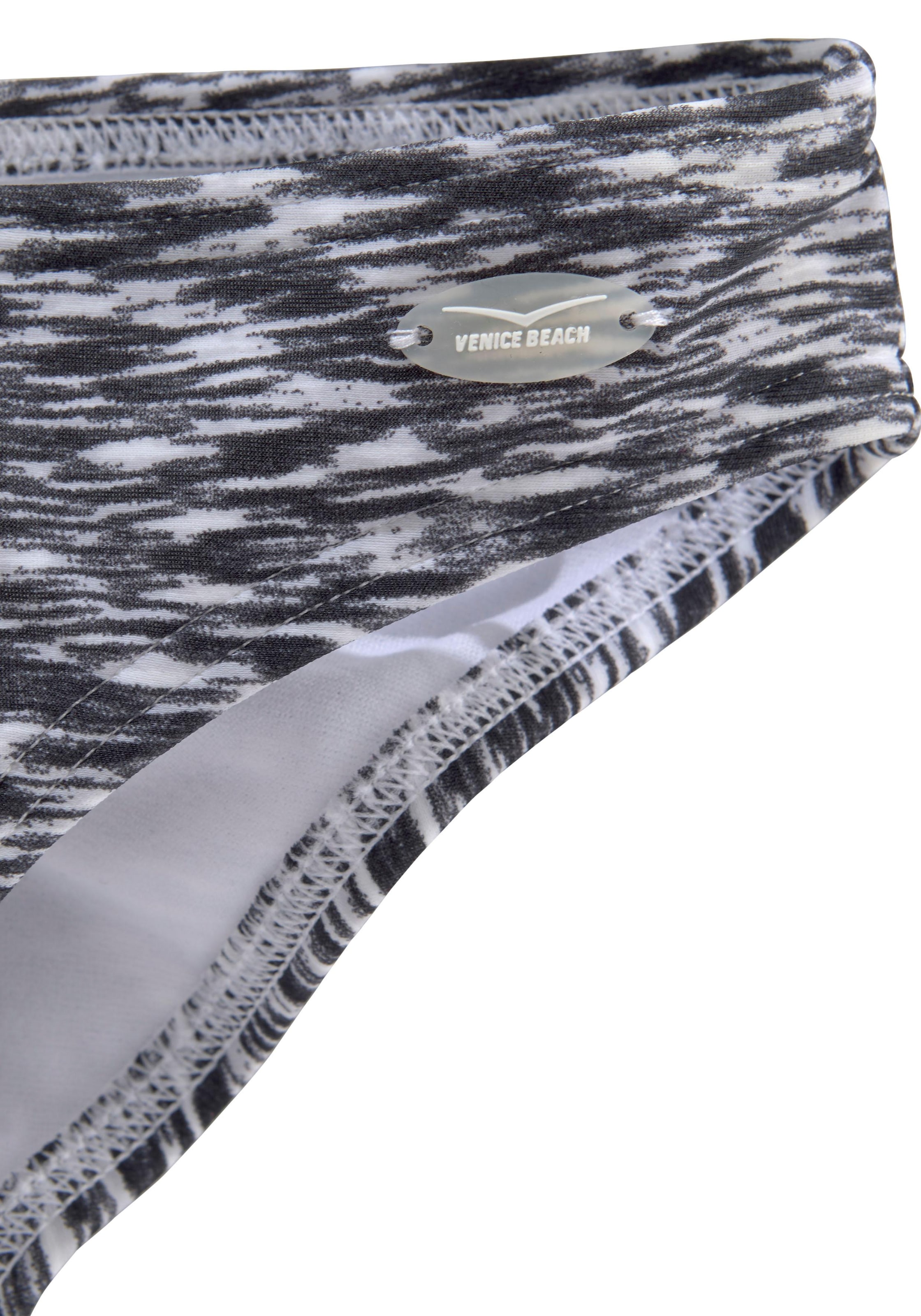 2. Bild von Venice Beach Bandeau-Bikini, regulierbares Top, seitliche Stäbchen