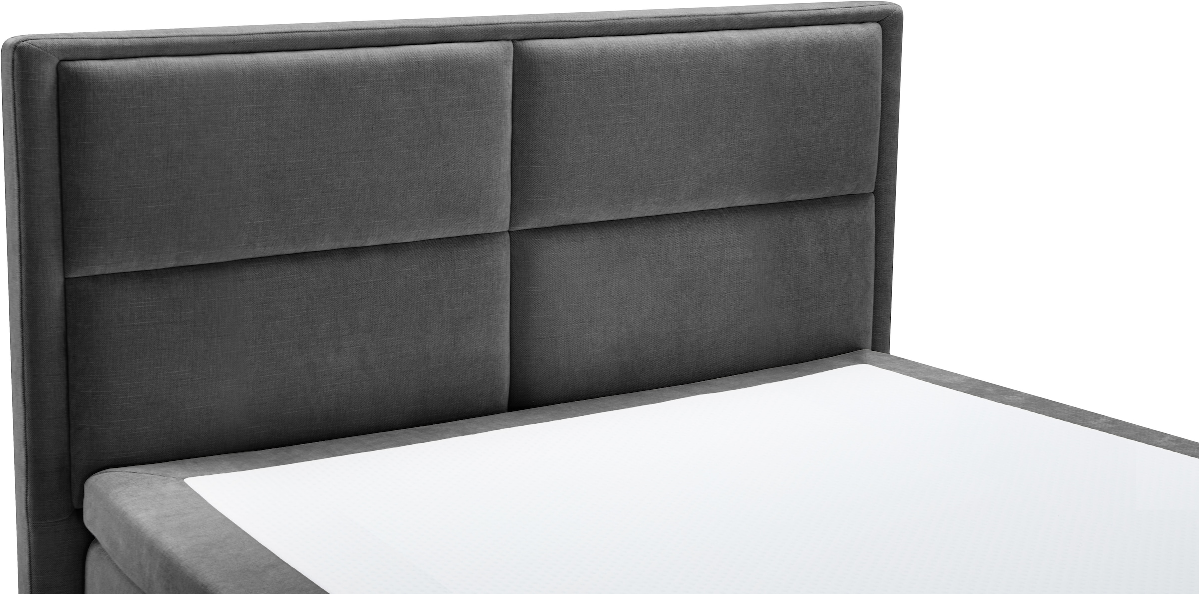 OTTO home Boxspringbett »FYNNA in den Breiten 140 & 180cm erhältlich, inkl. Bettkasten« inkl. Topper, erhältlich in verschiedenen Farben