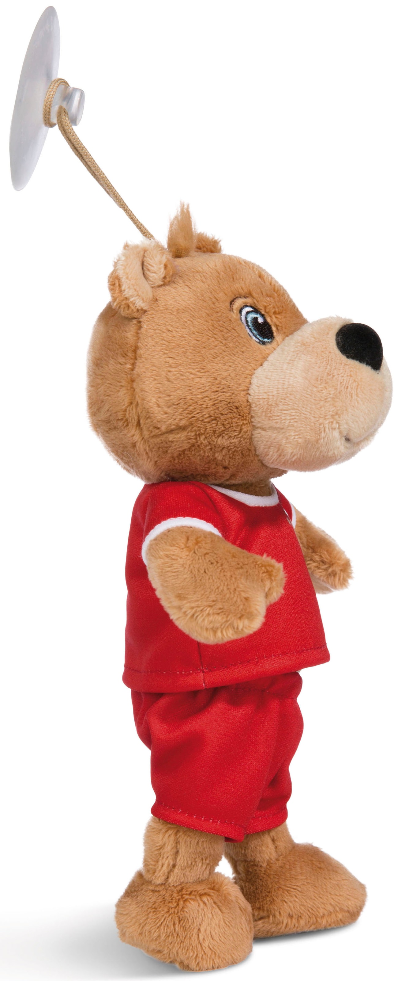 Nici Kuscheltier »FC BAYERN MÜNCHEN Bär Berni mit Trikot und Sauger, 20 cm«, enthält recyceltes Material (Global Recycled Standard)