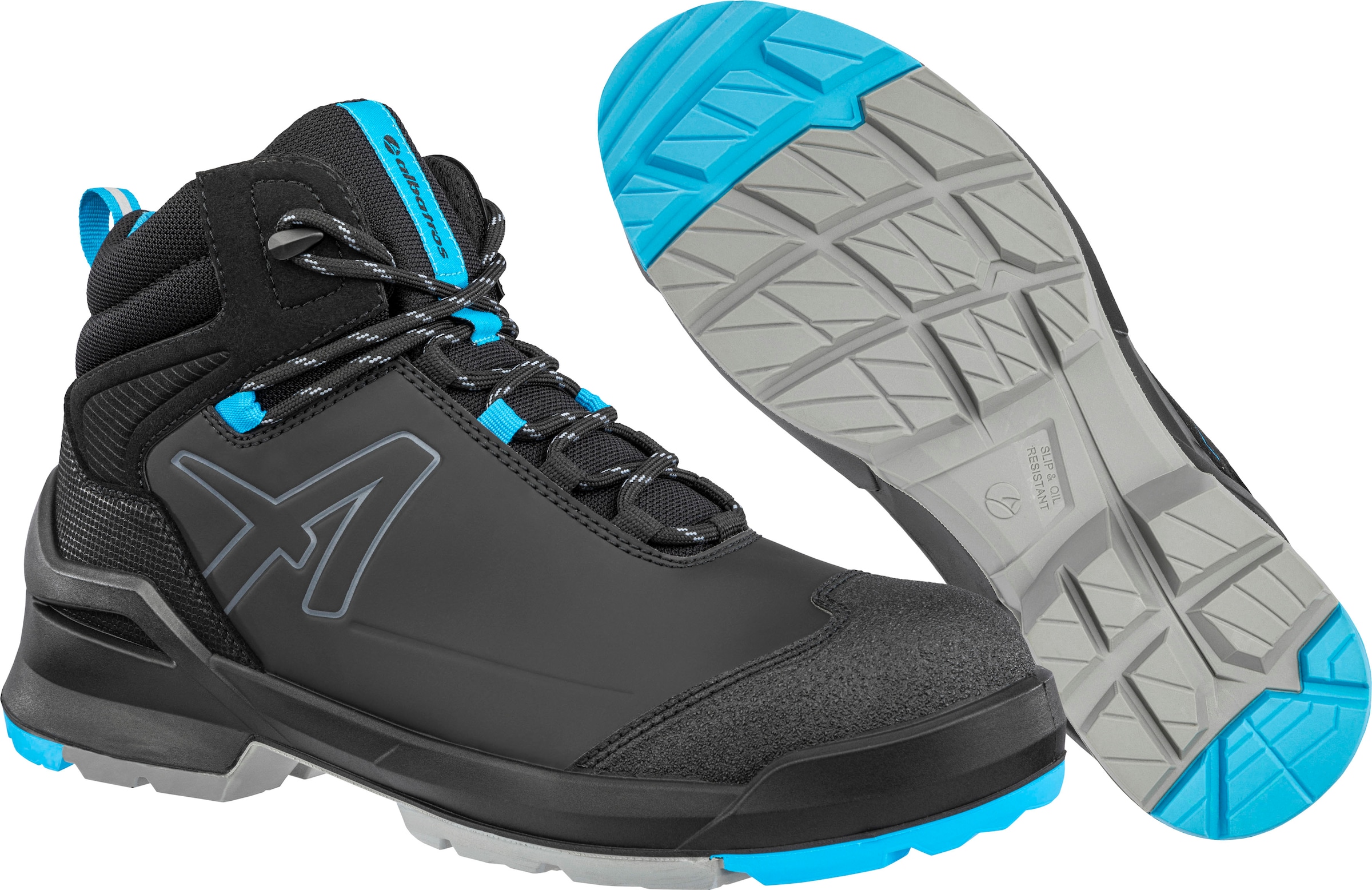 Albatros Sicherheitsschuh S3L »TARAVAL Größe bestellen SR«, BLACK/BLUE MID in 36-50 schwarz-blau, erhältlich ESD FO