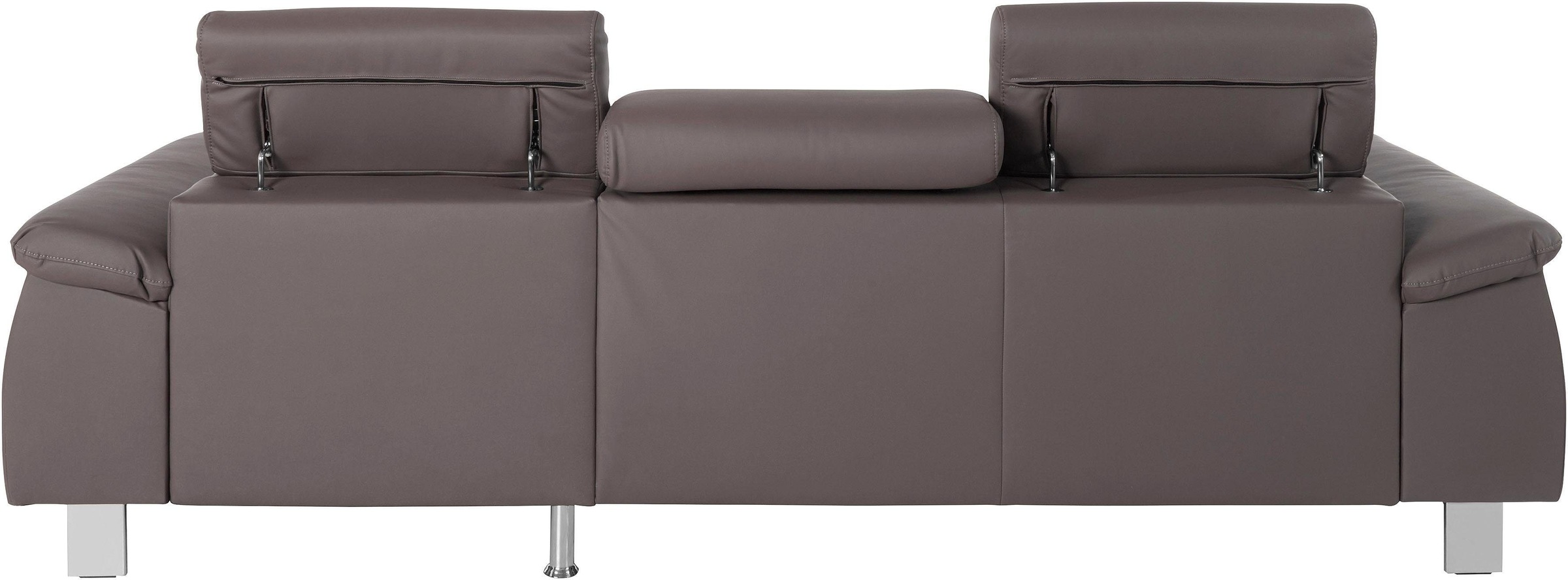 COTTA Ecksofa Komaris, Ecksofa, wahlweise mit RGB-LED-Beleuchtung und Bettfunktion/Bettkasten