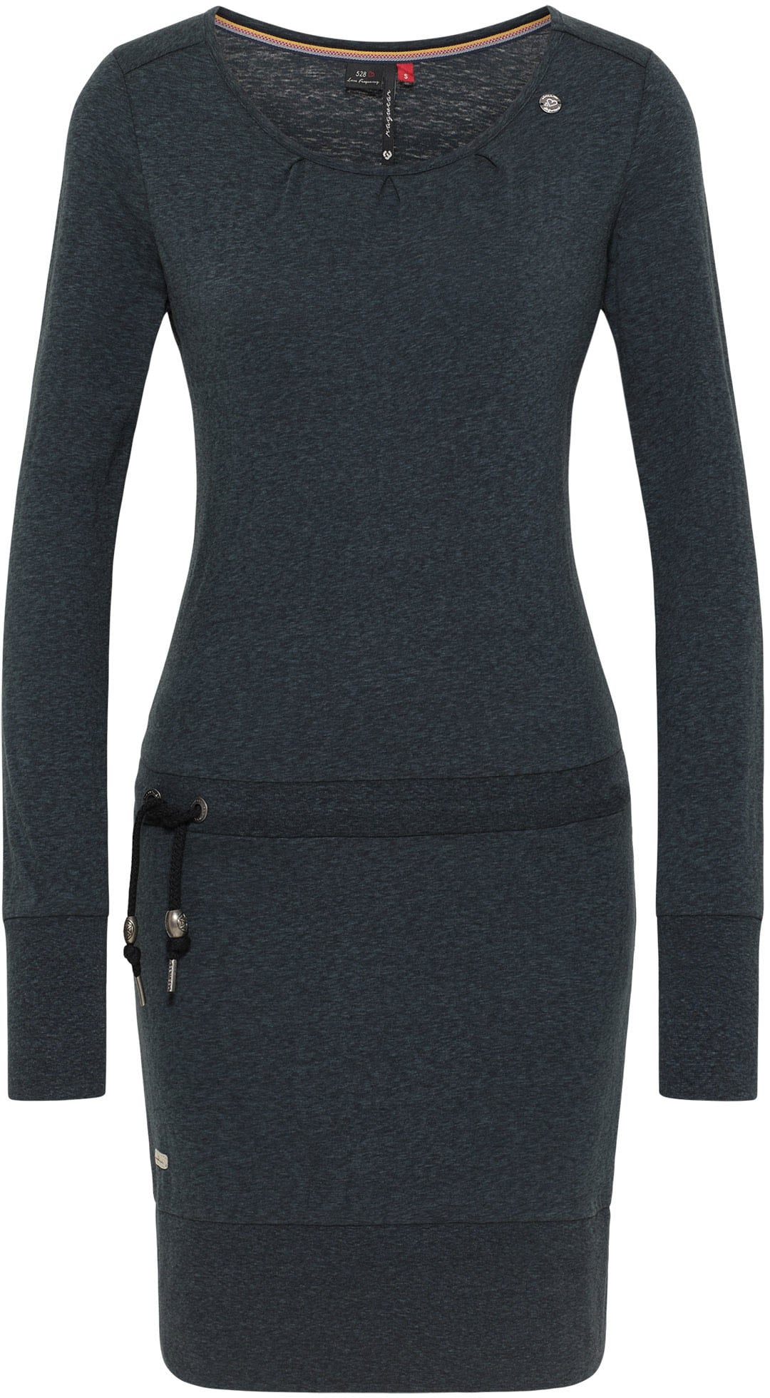 kontrastigen Jerseykleid online mit bestellen Besatz Zierperlen- und Kordelzug »ALEXA«, Ragwear