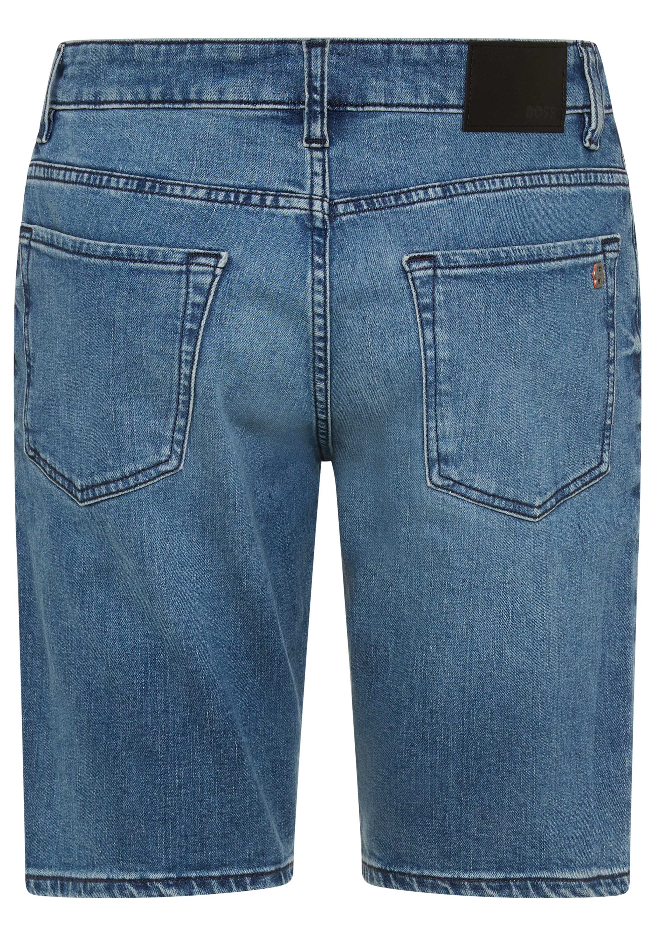 BOSS ORANGE Jeansshorts Regular Fit, Stretch-Denim, used washed