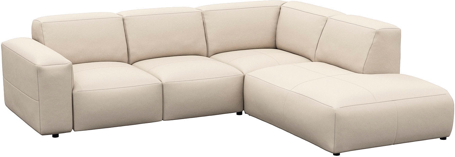 FLEXLUX Ecksofa »Lucera, super Sitzkomfort durch Kaltschaum im Sitz, L-Form«, modern & anschmiegsam, Designsofa, modernes skandinavisches Design