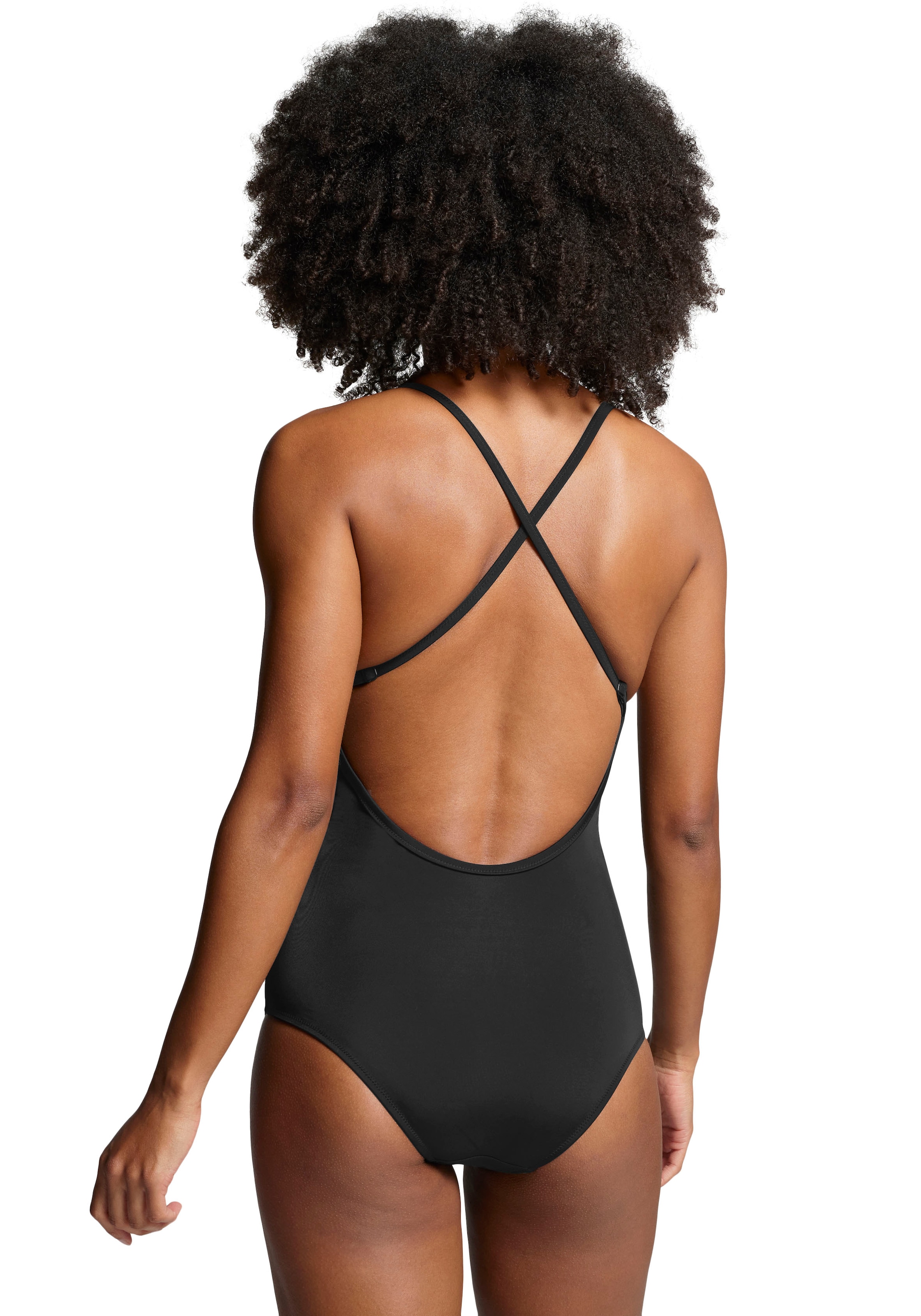 PUMA Badeanzug, V-Neck Crossback