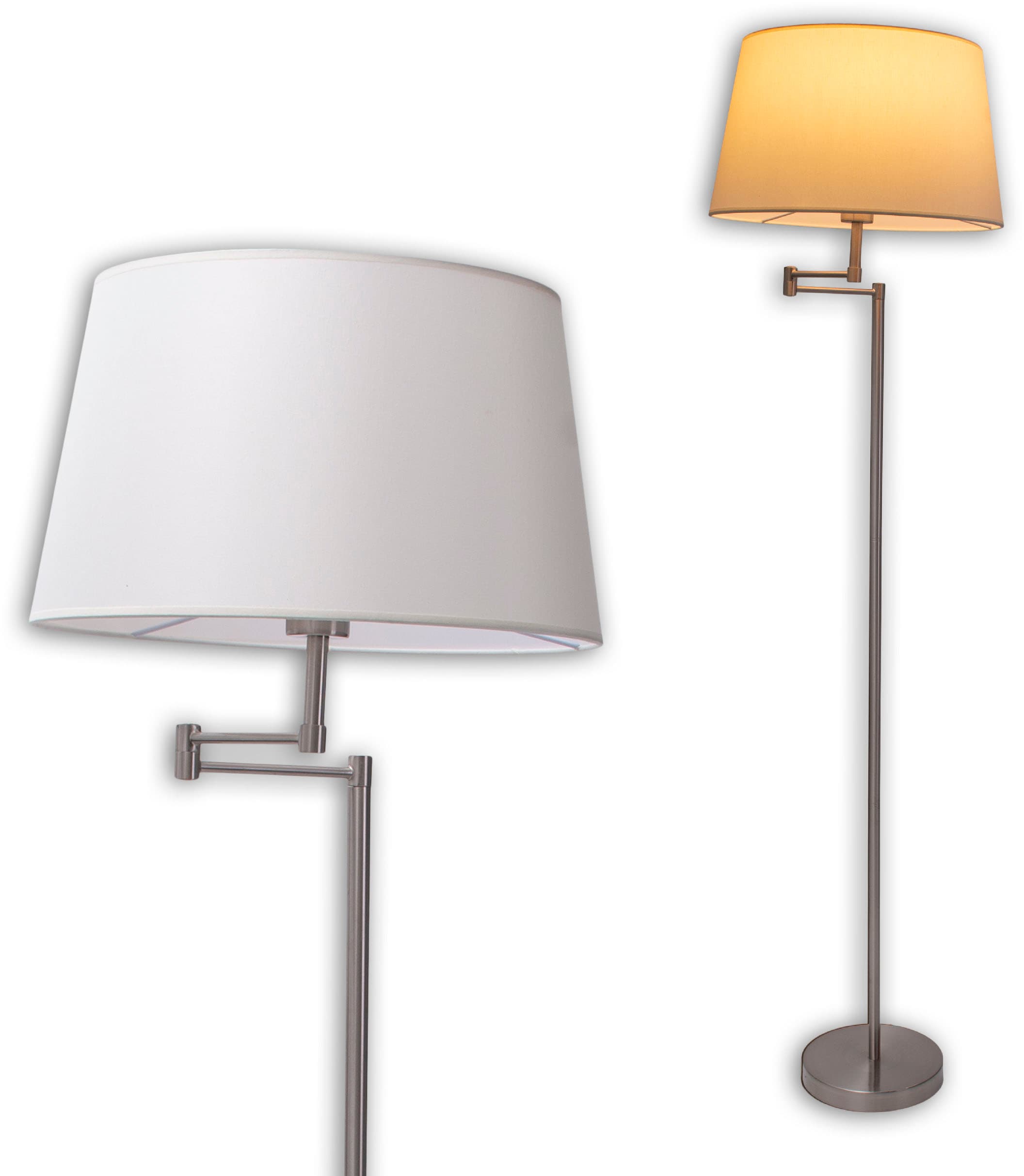 näve Stehlampe »Bologna« E27 1 Stk. schirm schwenkbar