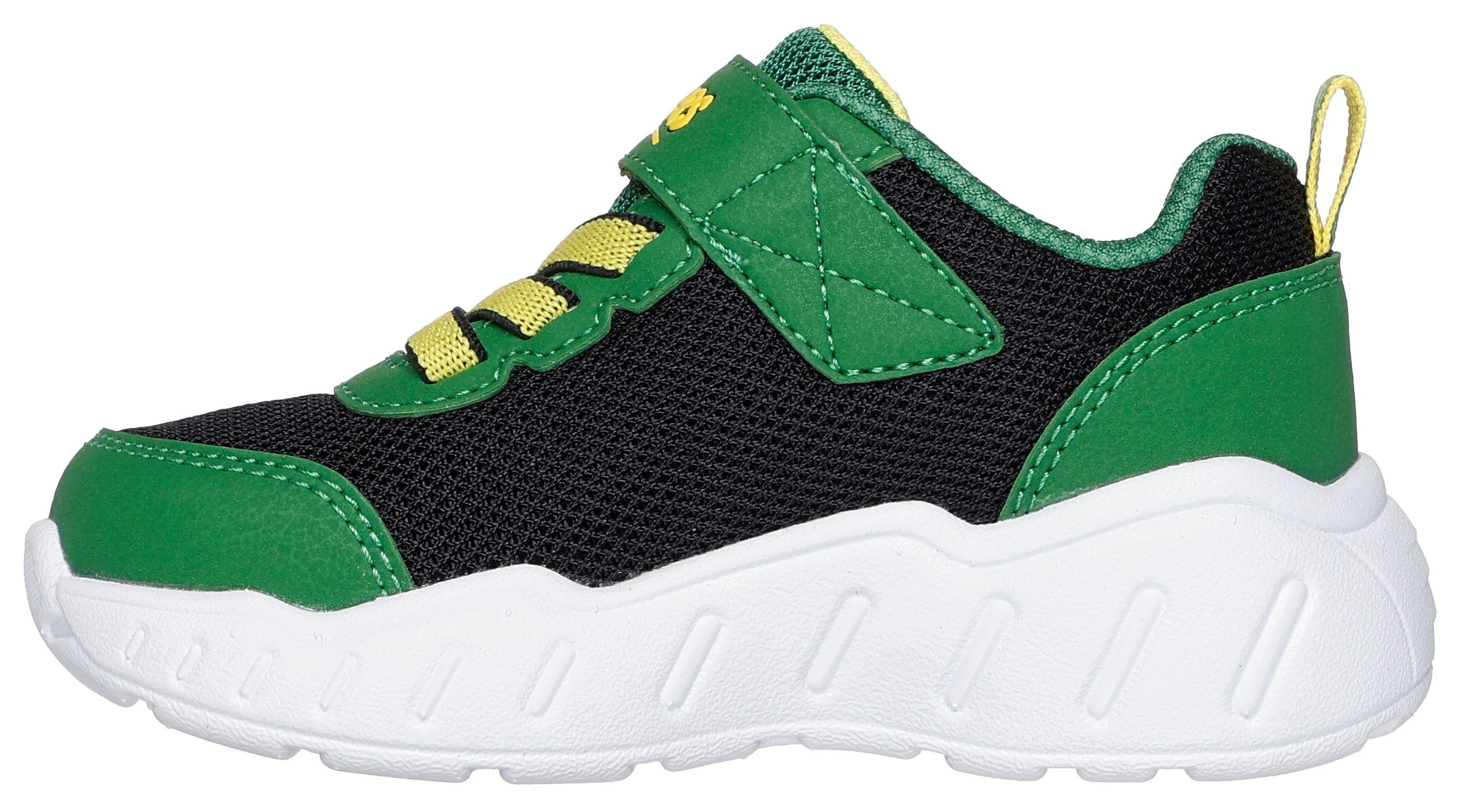 Skechers Sneaker »PLAY SCENE JOHN DEERE«, Klettschuh im John Deere Design, Größenschablone zum Download