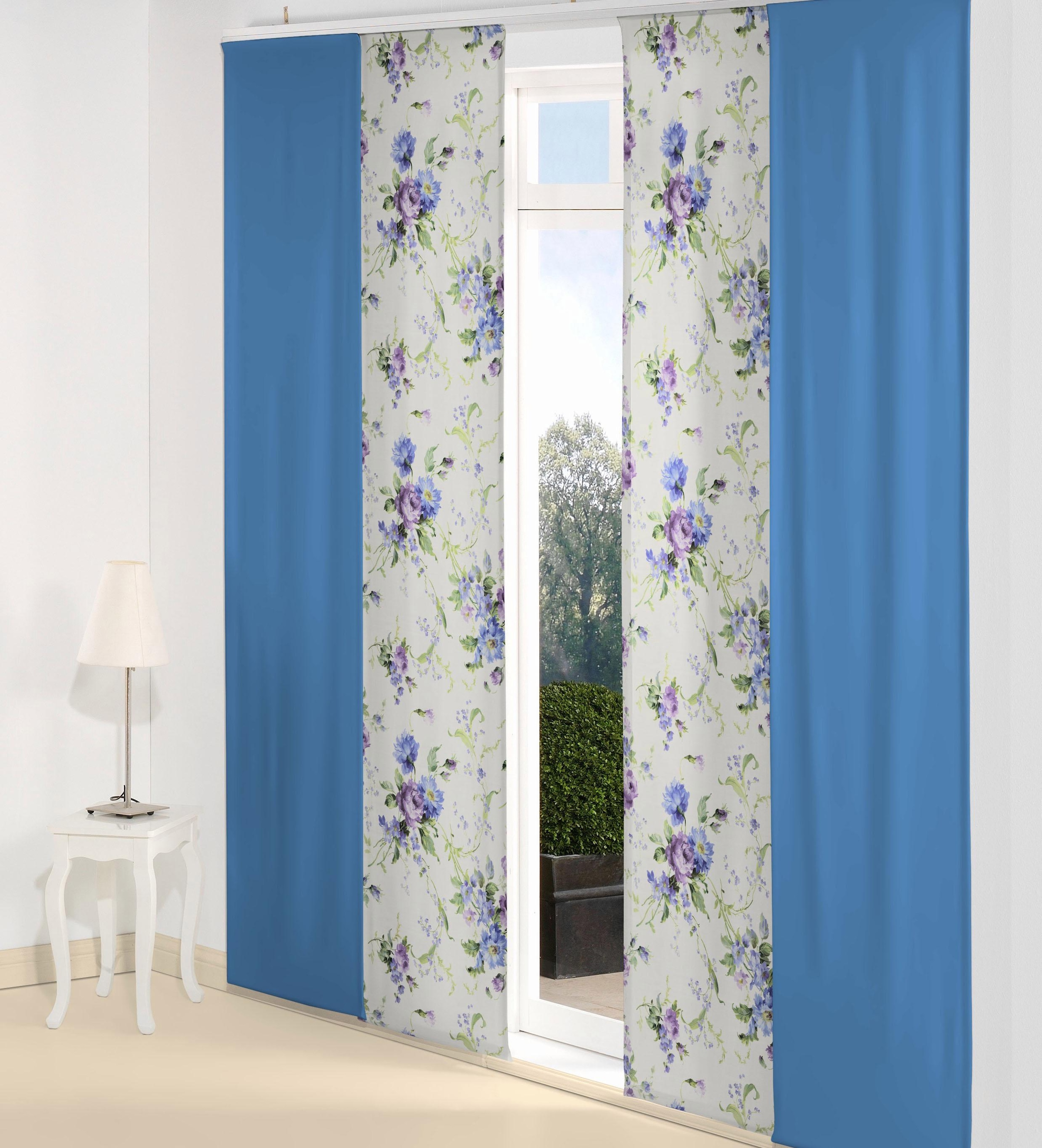 Wirth Schiebegardine »MONTROSE« Klettband 1 Stk. tlg. inkl. Beschwerungssta günstig online kaufen