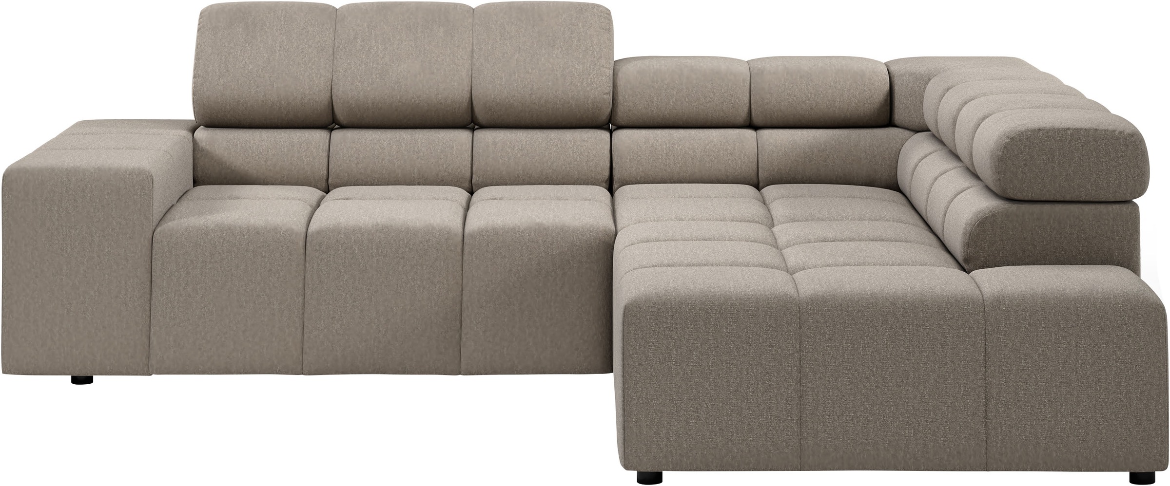 INOSIGN Ecksofa "Ancona, incl. Kopfteilverstellung + 3 Zierkissen, L-Form, günstig online kaufen