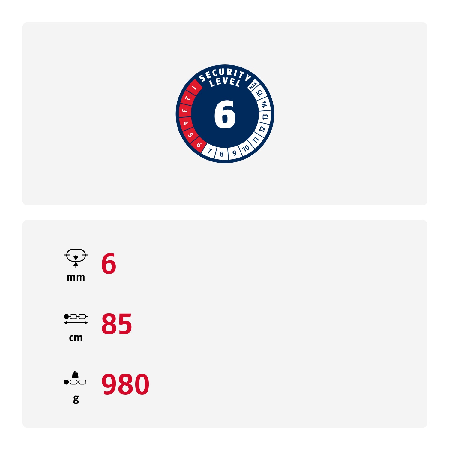 ABUS Kettenschloss »Tresor 6806C«