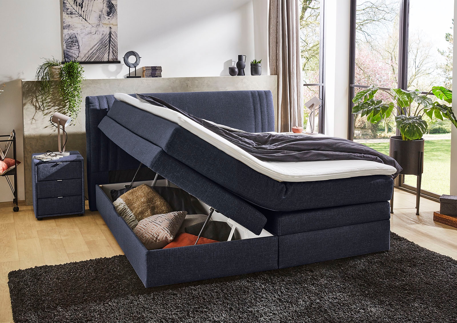 Jockenhöfer Gruppe Boxspringbett Amira, mit Bettkasten und Topper