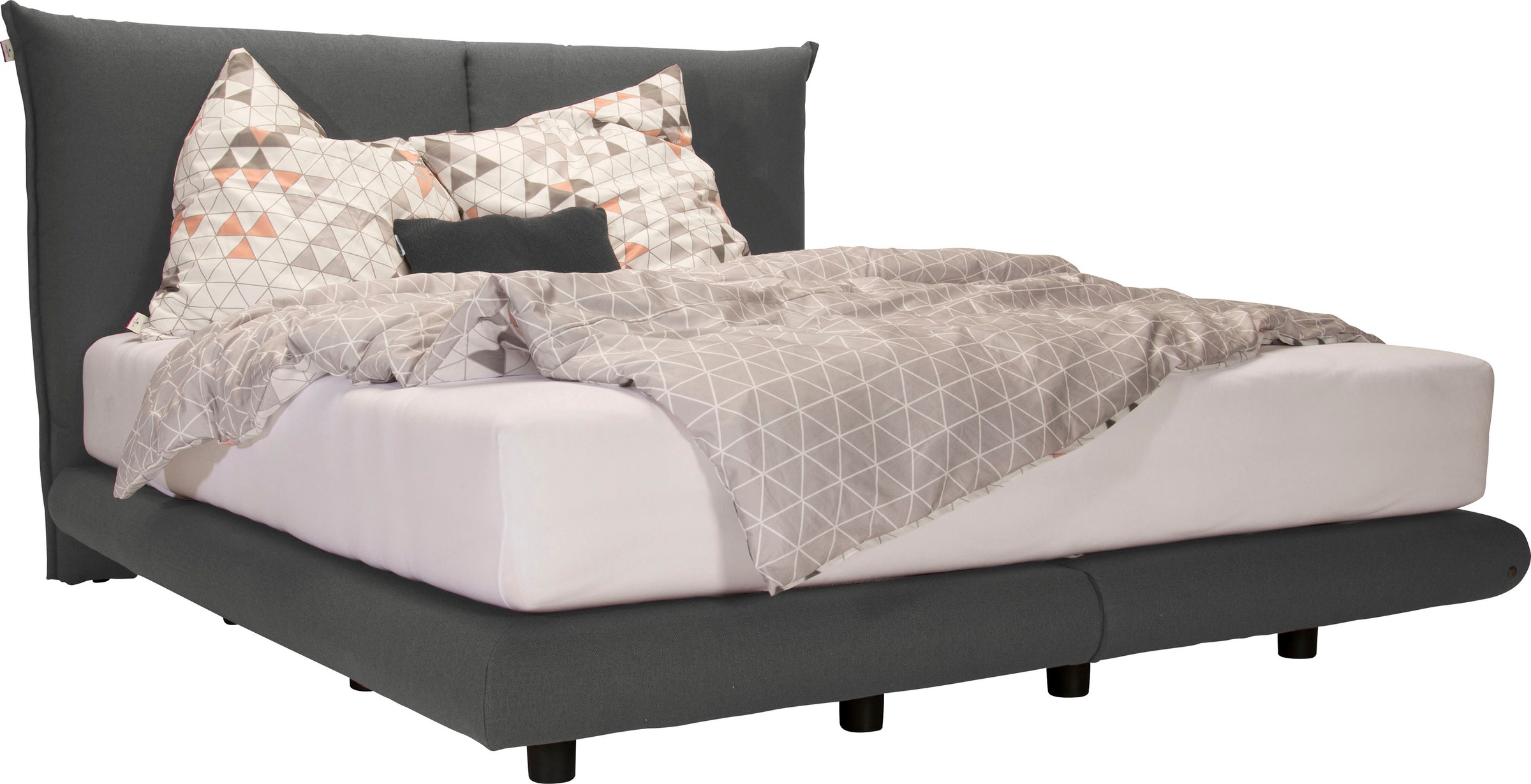 Bild von TOM TAILOR HOME Boxspringbett »SOHO PILLOW BOX«, in Schwebeoptik, Kopfteil in Kissenform, Höhe 120 cm