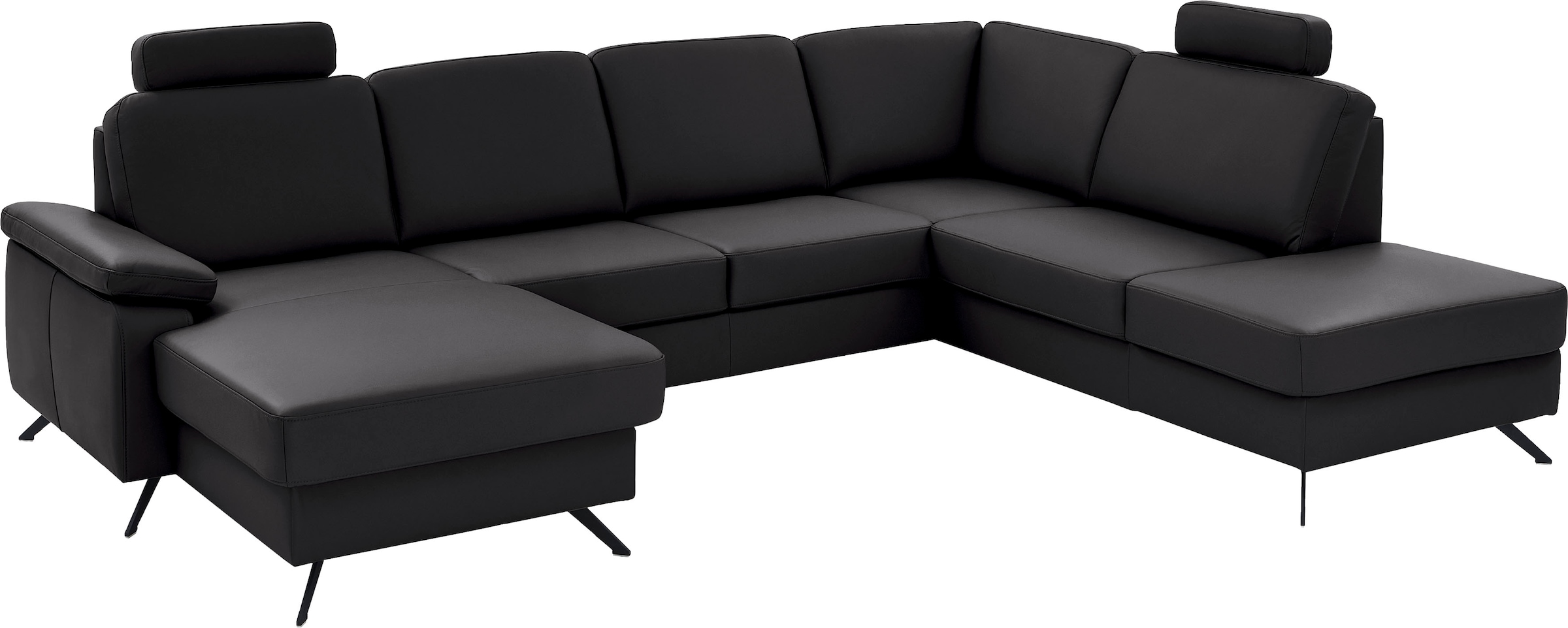 Die PlanBar Wohnlandschaft "PN-EM15047 U-Form, mit Kopfstützen" Echtleder, günstig online kaufen