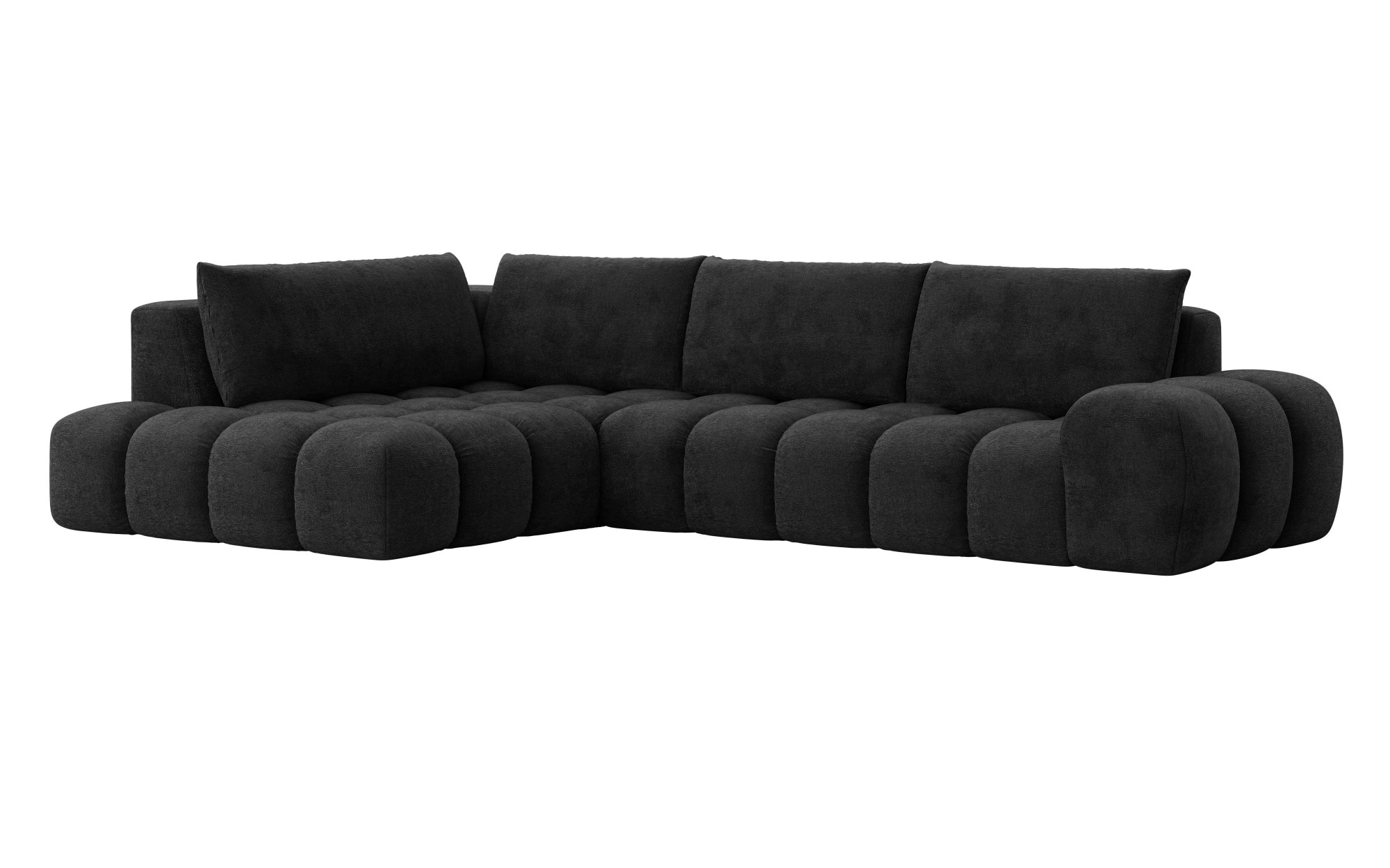 INOSIGN Ecksofa »AZITA klein, L-Form, elegant und bequem Designsofa«, lose Rückenkissen, traumhafte Steppung, Maße B/T/H: 296/176,5/89 cm