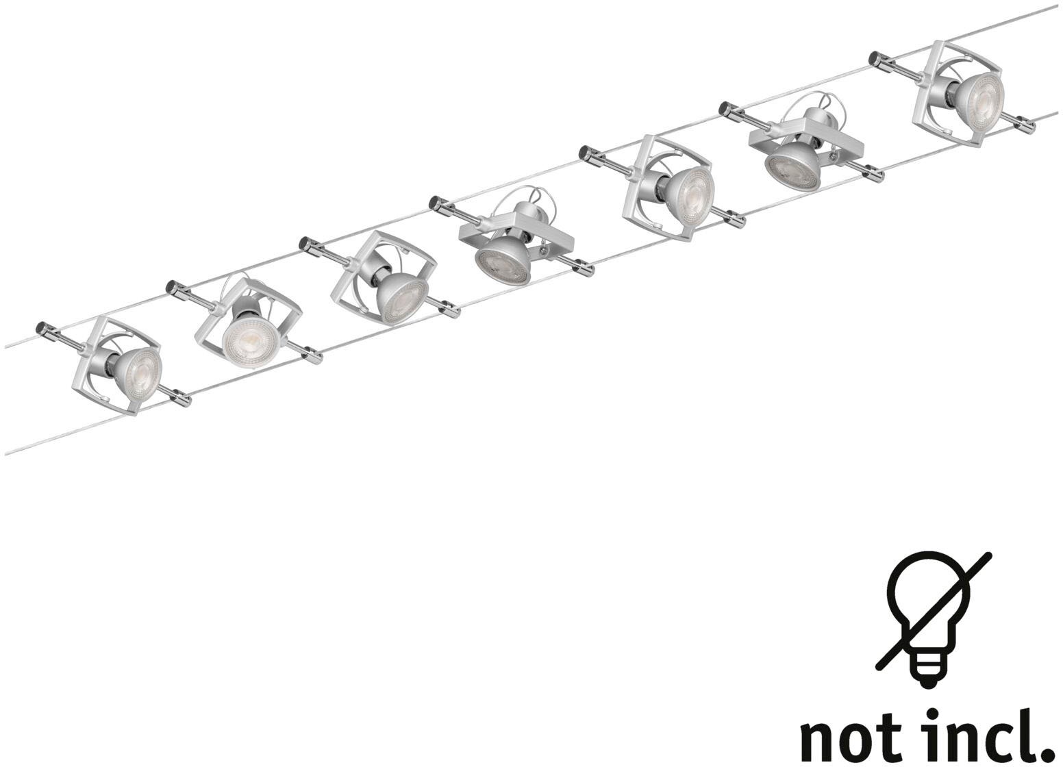 Paulmann LED Deckenleuchte »Mac II«, 7 flammig, Leuchtmittel GU 5,3 | ohne Leuchtmittel, GU 5,3