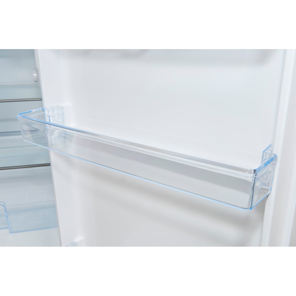 exquisit Kühlschrank »KS16-V-H-010D«, KS16-V-H-010D inoxlook, 85,5 cm hoch, 56 cm breit