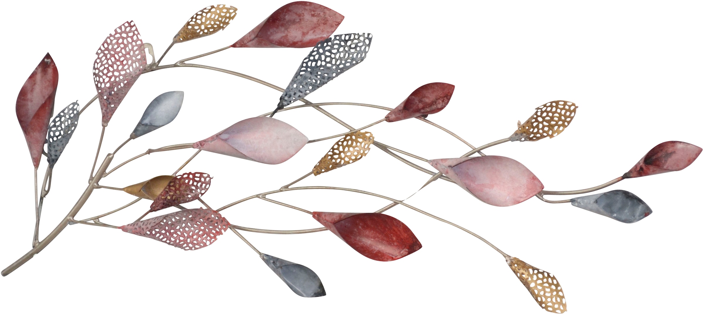 Wanddekoobjekt Wanddekoration, rot, B:71cm H:18cm T:6cm