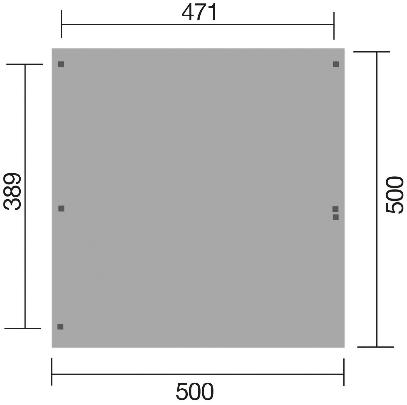 weka Doppelcarport »616 A«, Holz, 453 cm, braun, mit Rundbogen