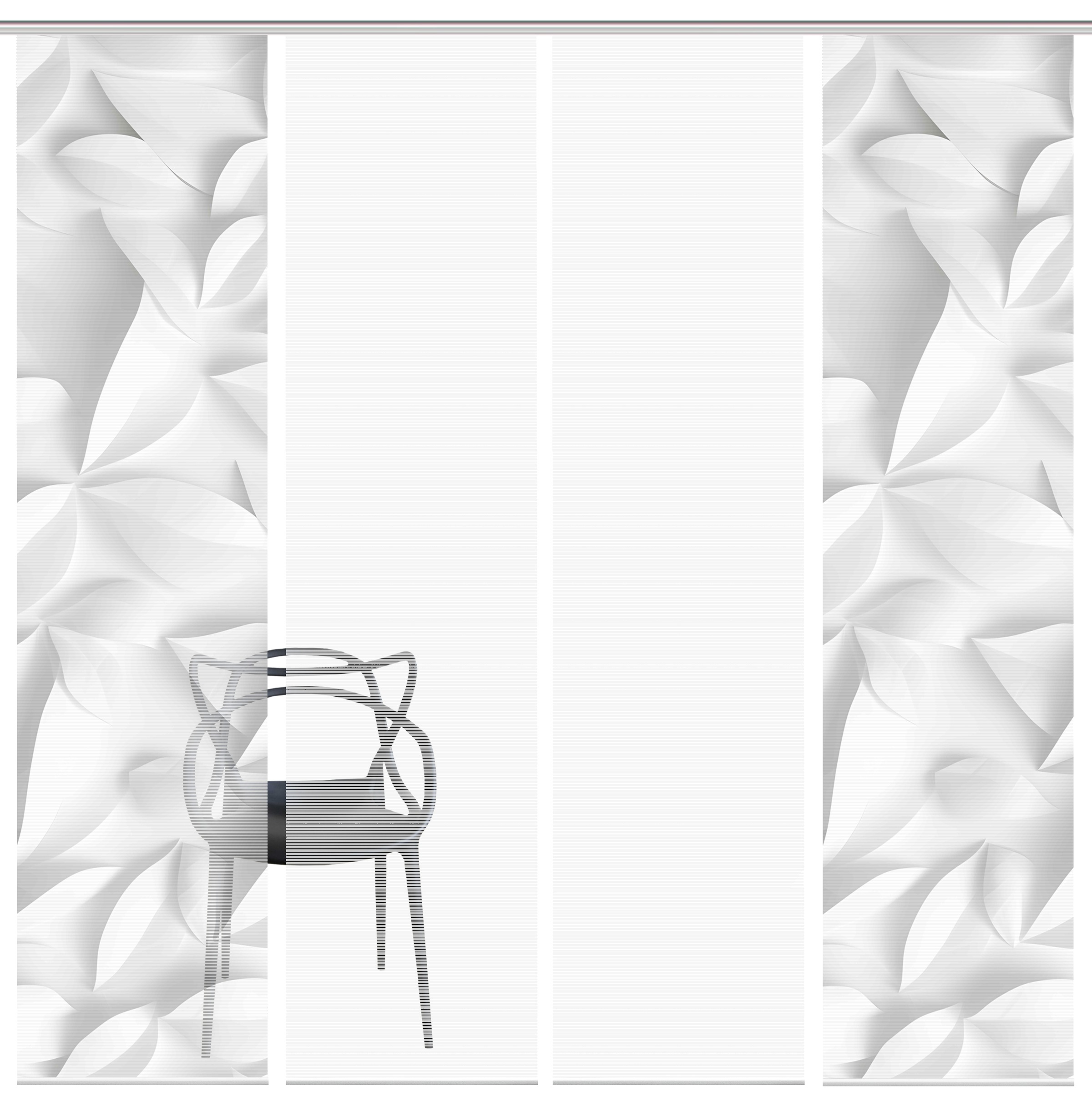 Vision Schiebegardine »FLYNN« Paneelwagen 4 Stk. tlg. SET,SCHIEBEVORHANG,BA günstig online kaufen