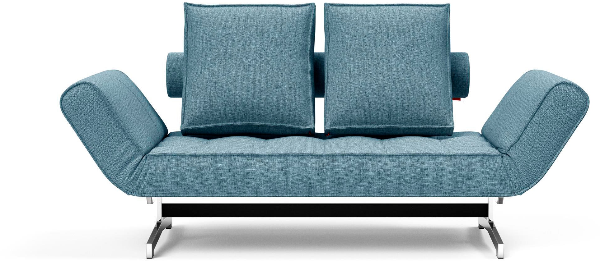 Schlafsofa »Ghia«, in scandinavischem Design, mit zwei losen Rückenkissen