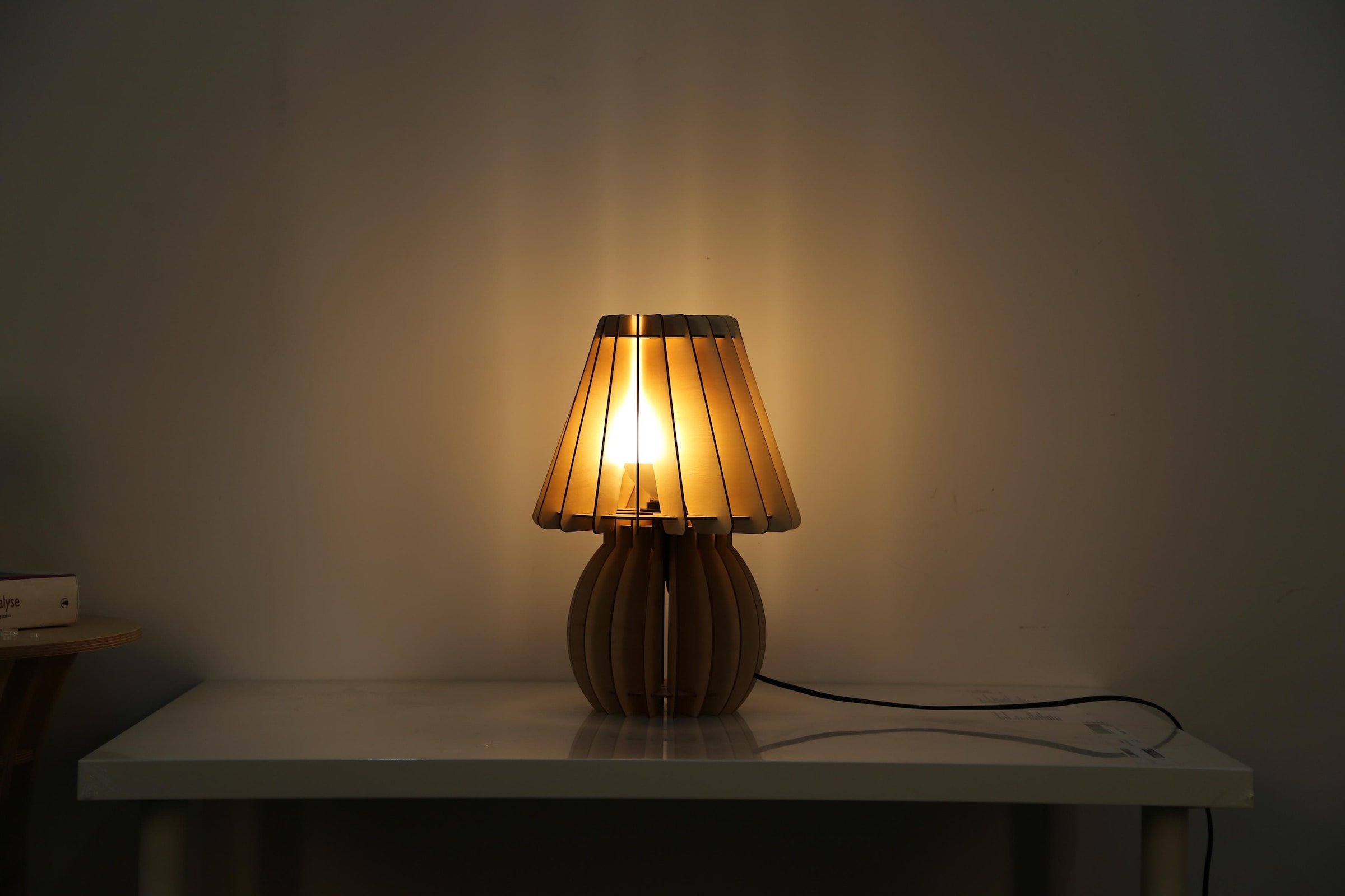 Kayoom Tischleuchte »Tischlampe Gino Holz« E27 1 Stk. modern, vielseitig kombinierbar