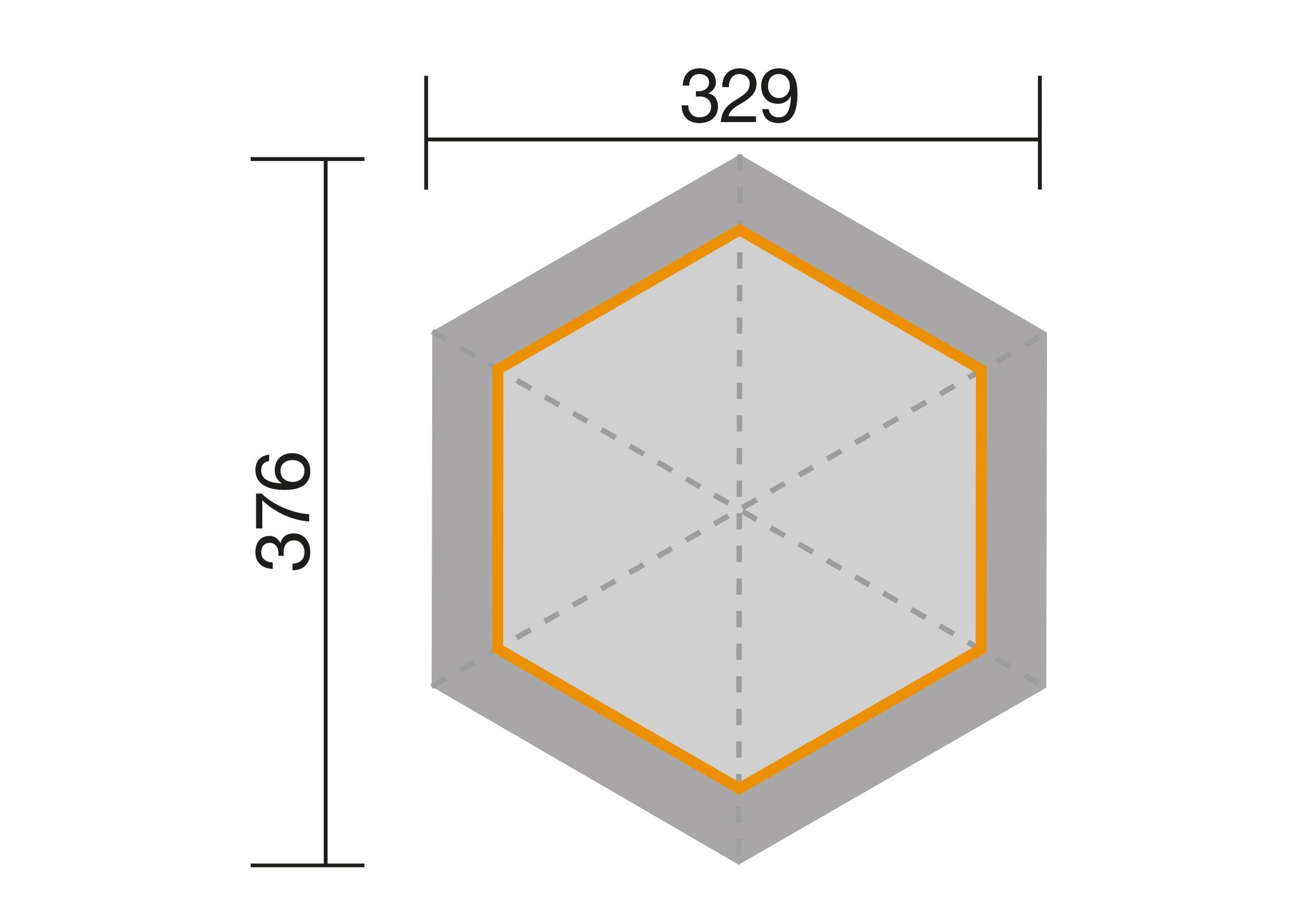 weka Pavillon »656 Gr.2, inkl. roten Dachschindeln«, 19 mm Massivholzdach