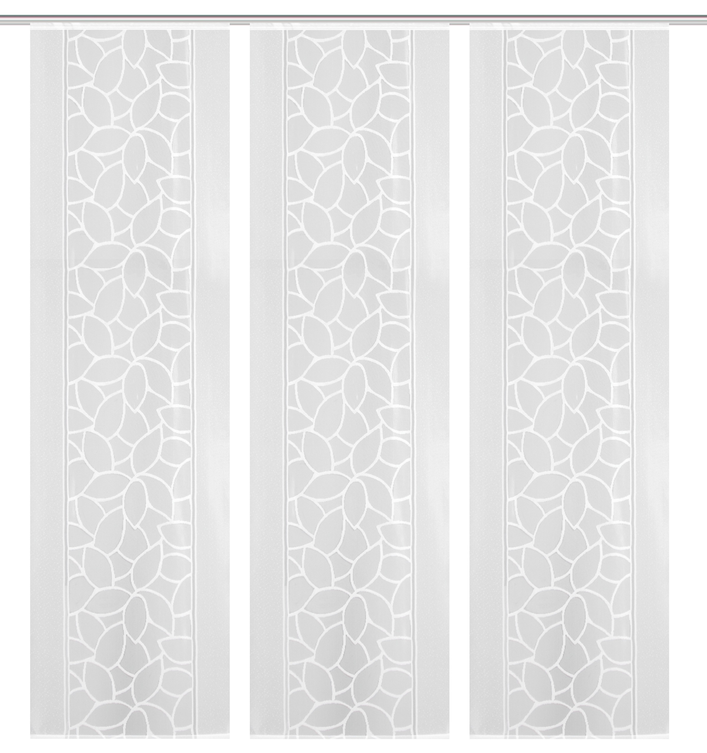 HOME WOHNIDEEN Schiebegardine »JENNA«, (3 St.), Schiebevorhang Jacquard Set