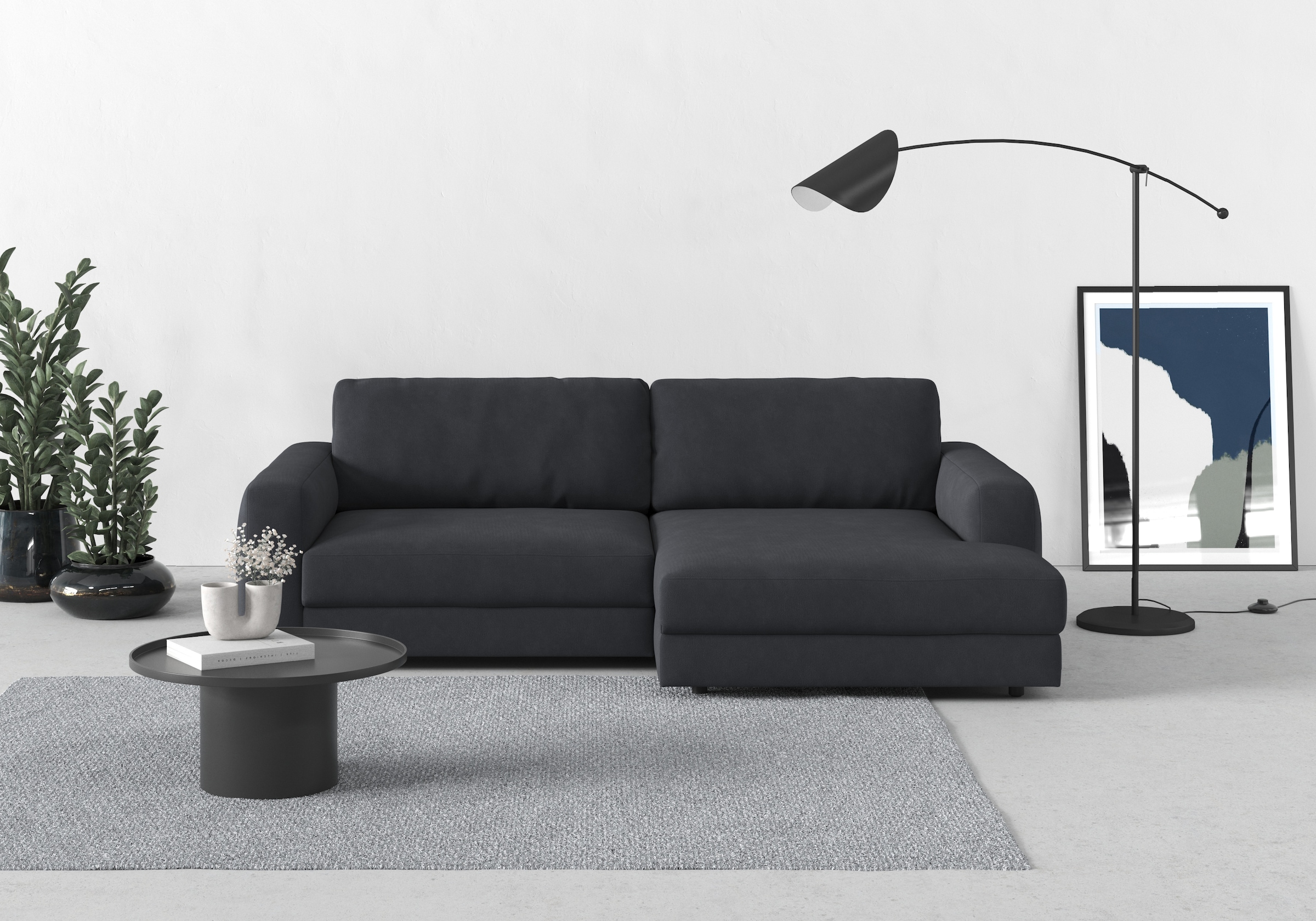 TRENDMANUFAKTUR Ecksofa "Bourbon", (2 St.), mit extra hohem Sitzkomfort, au günstig online kaufen