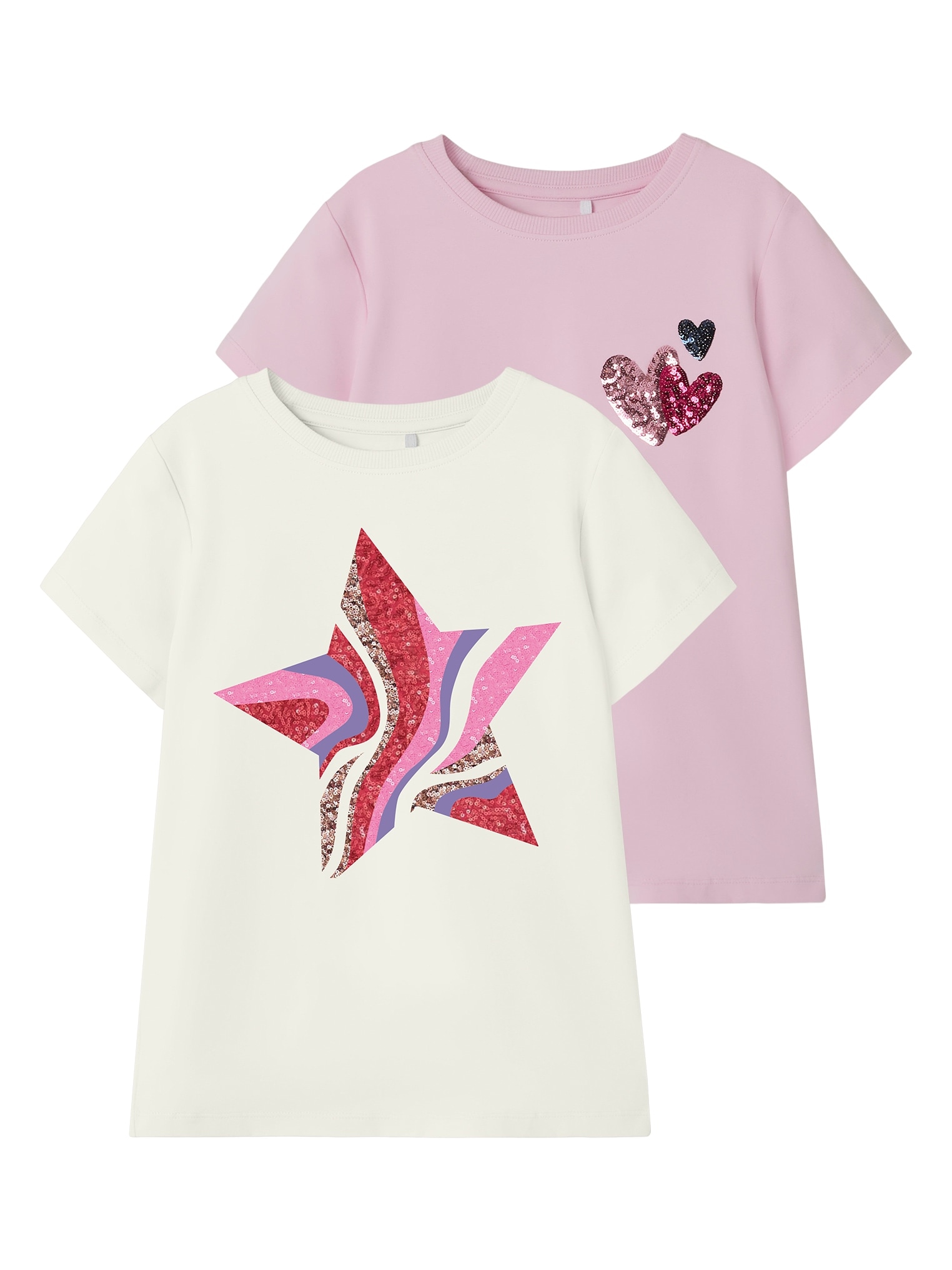 Name It T-Shirt »NKFKASSIA 2P SS TOP PB«, (Packung, 2 tlg.)