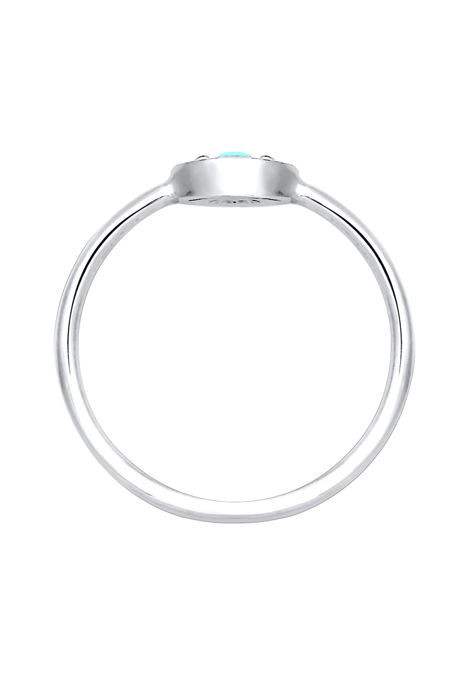 Elli Fingerring »Evil Eye Talisman Symbol mit Türkis 925 Silber«