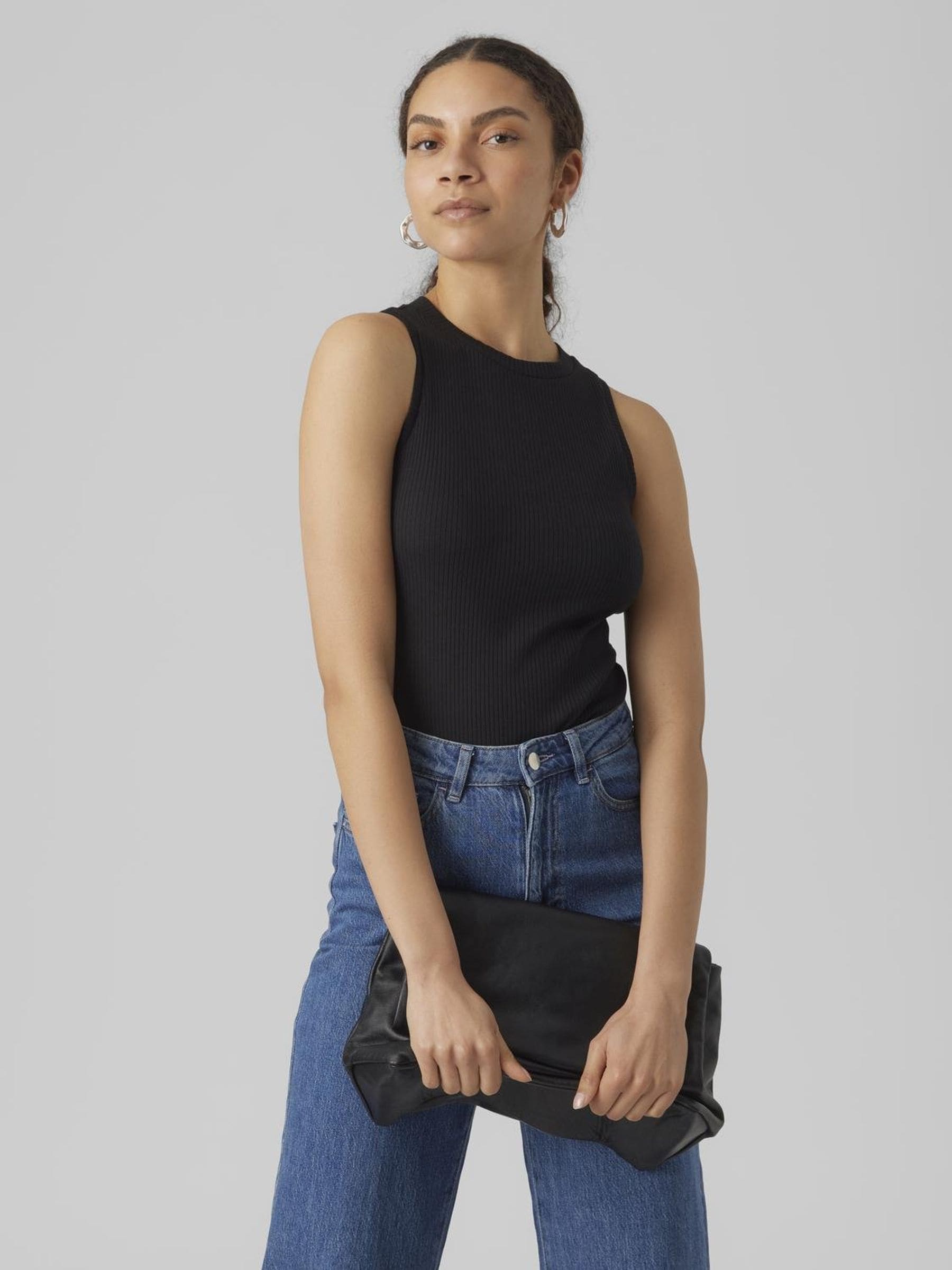 Vero Moda Tanktop »VMLAVENDER SL TOP VMA JRS NOOS« mit Rundhalsausschnitt