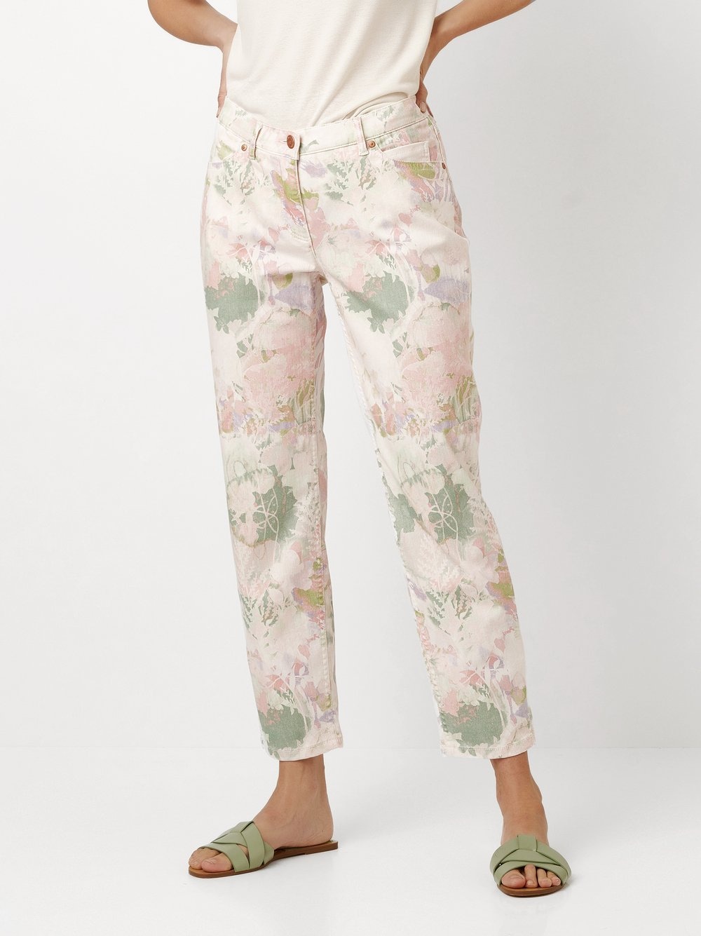 TONI 7/8-Jeans »Perfect Shape«, mit floralem Muster