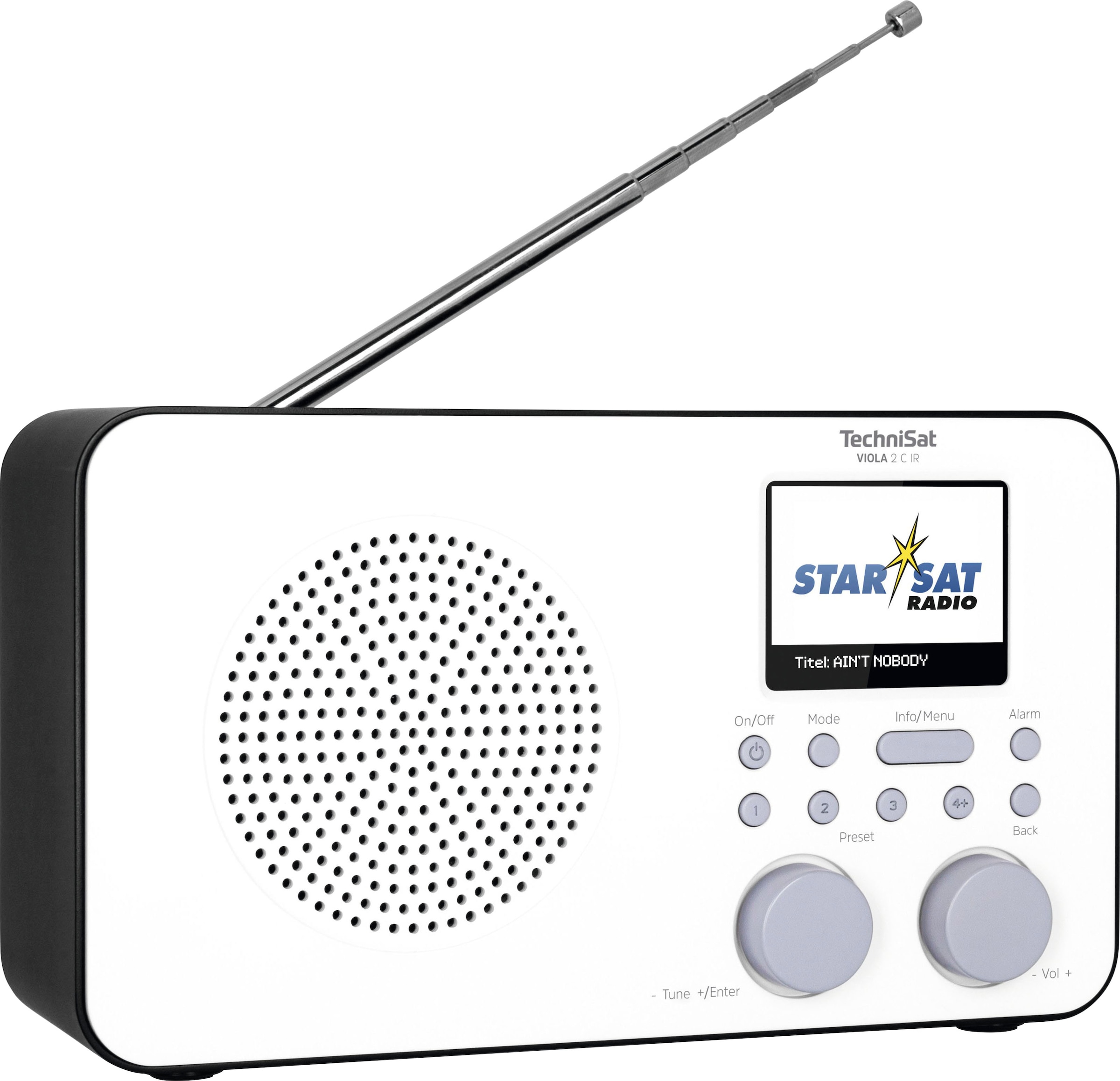 TechniSat Internet-Radio »VIOLA 2 C IR Tragbares«, (WLAN Digitalradio (DAB+)-UKW mit RDS-Internetradio), mit DAB+, Farbdisplay, Akku