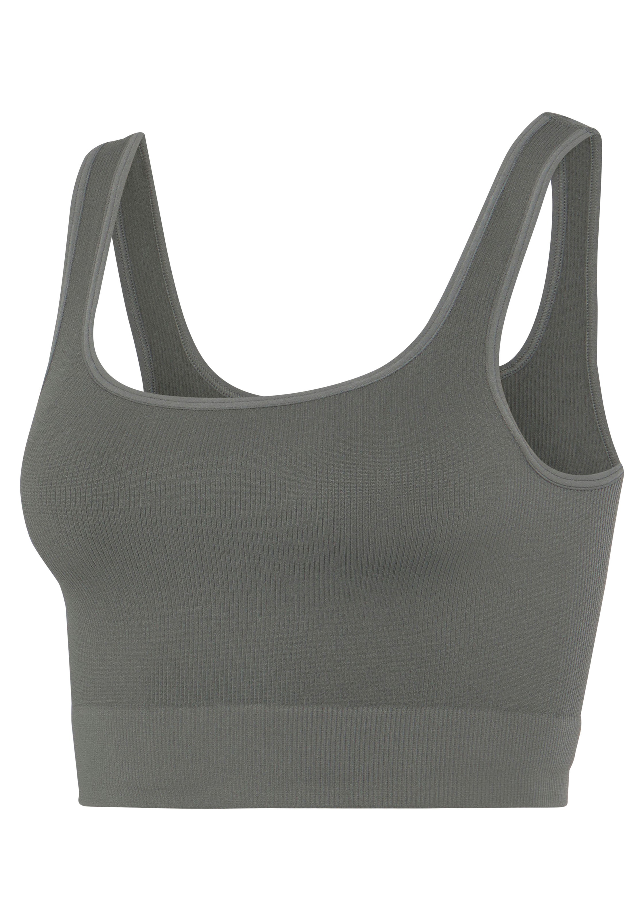 LASCANA Crop-Top »- Seamless Top«, mit Rippstruktur