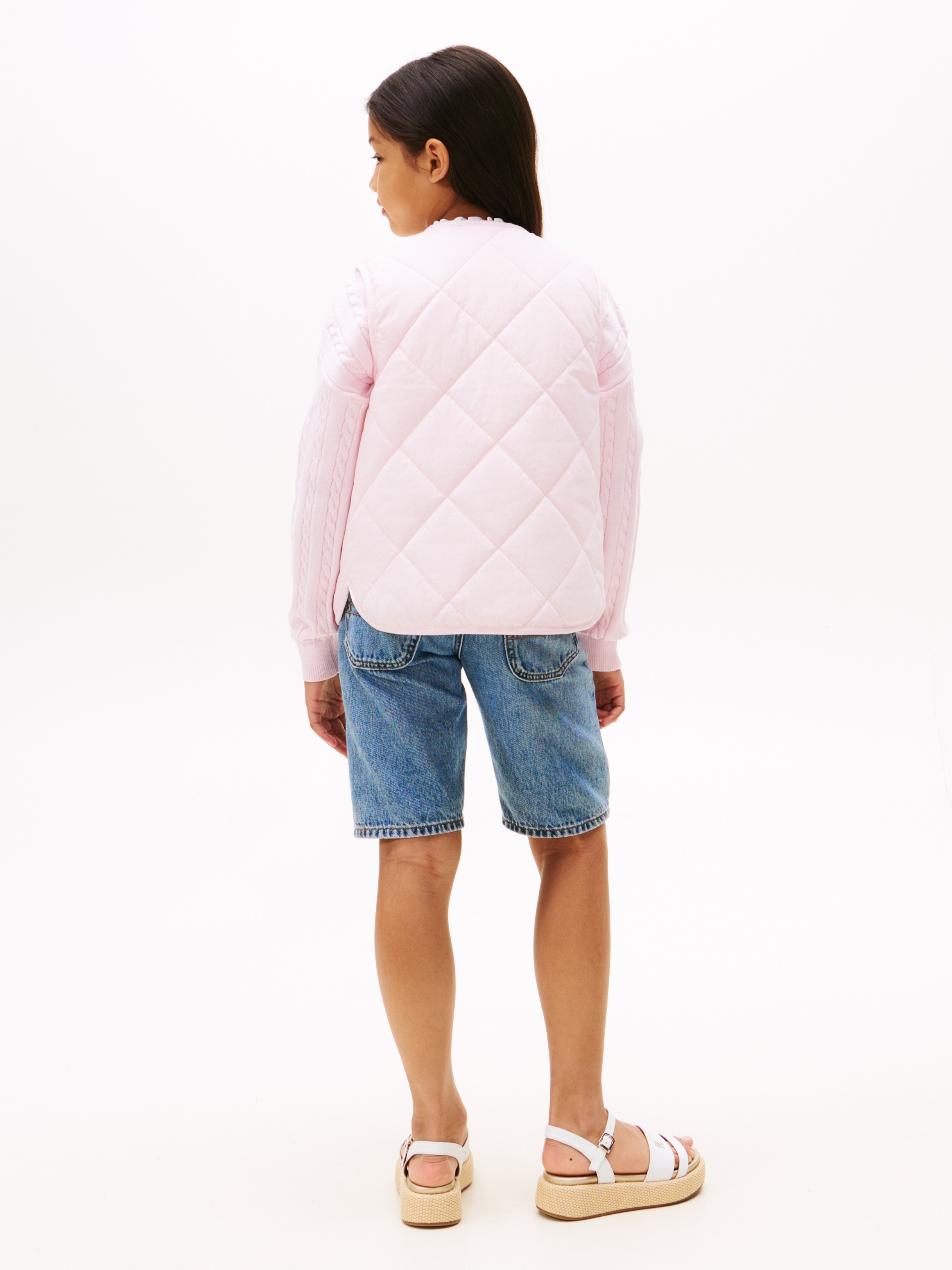 Tommy Hilfiger Wendeweste »REVERSIBLE QUILTED VEST«, für Kinder bis 16 Jahre, mit großen Druckknöpfen