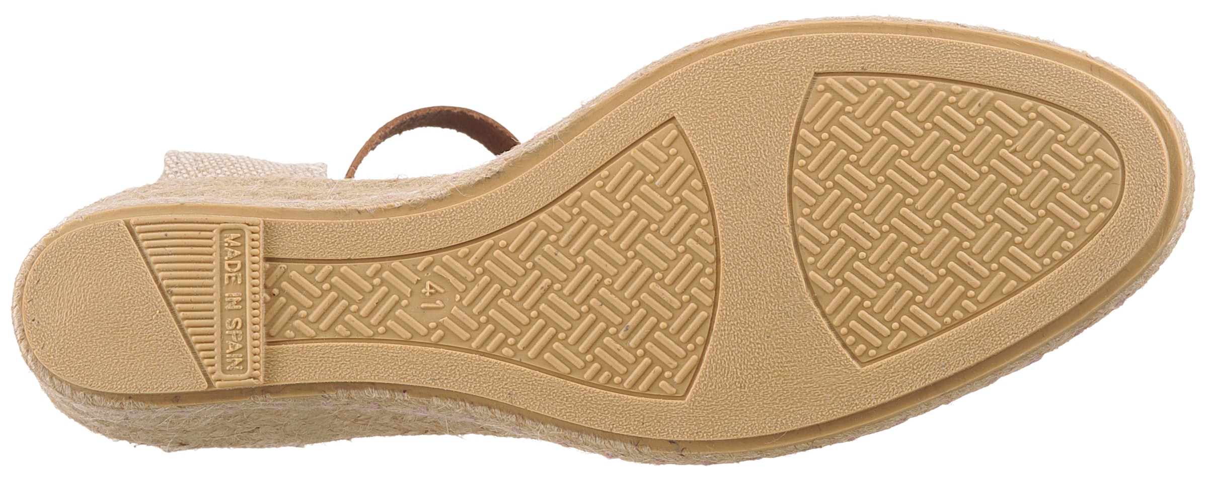 VERBENAS Sandalette »MALENA SERRAJE«, Sommerschuh, Riemchensandale, Urlaubschuh mit Keilabsatz