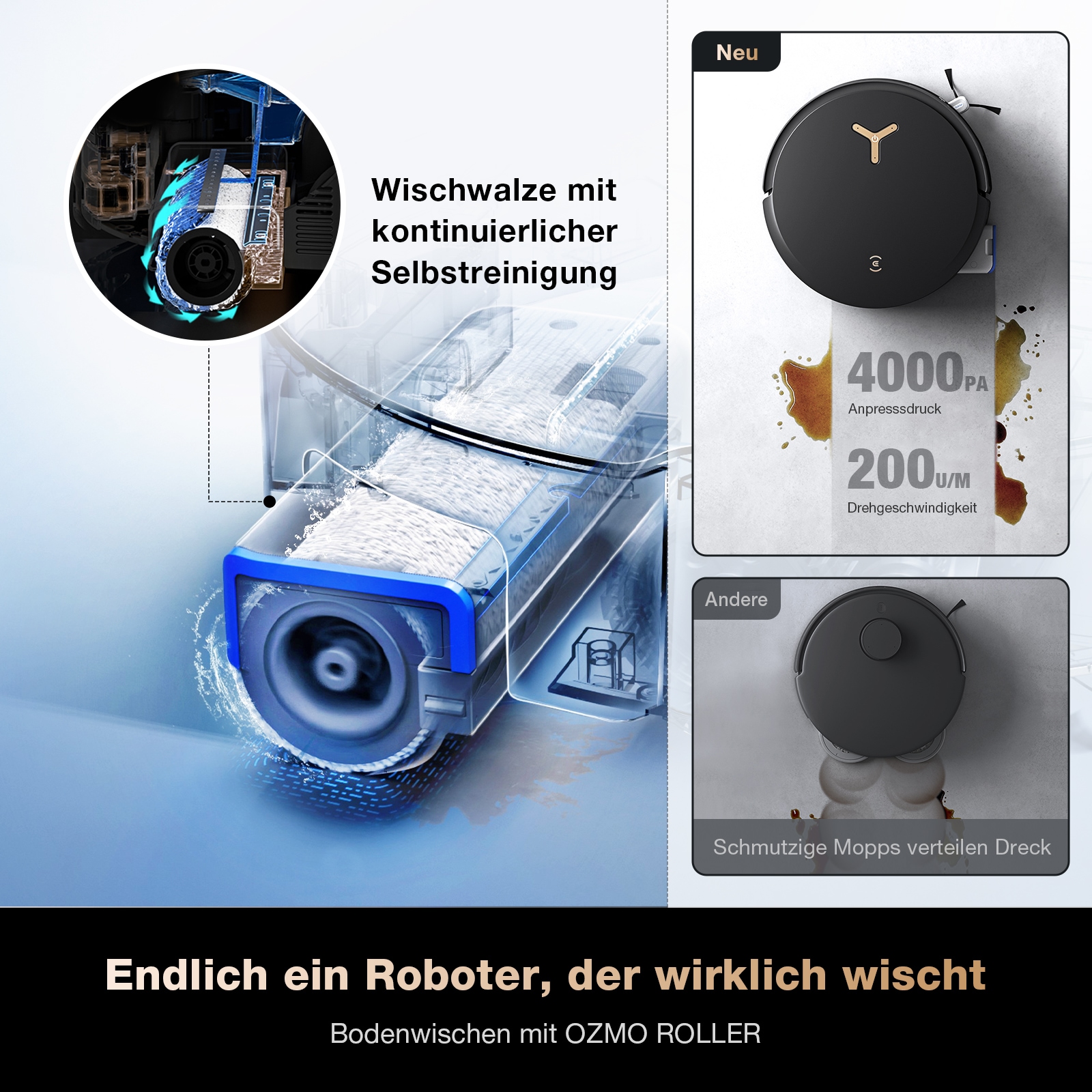 ECOVACS Saugroboter »DEEBOT X8 PRO OMNI«, Saug-und Wischroboter mit Absaugstation