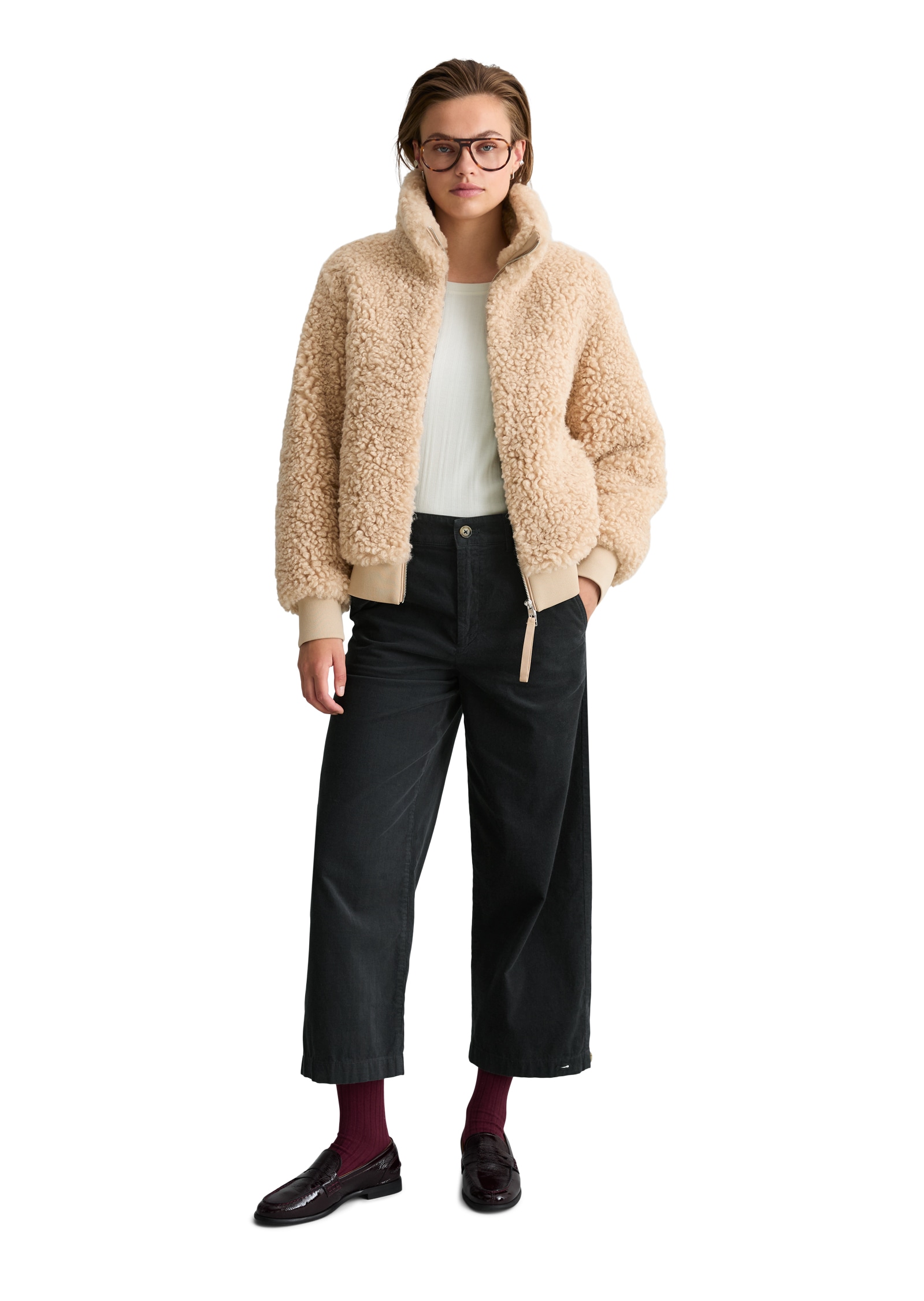 Marc O'Polo DENIM Blouson Stehkragen, Teddy-Blouson regular fit