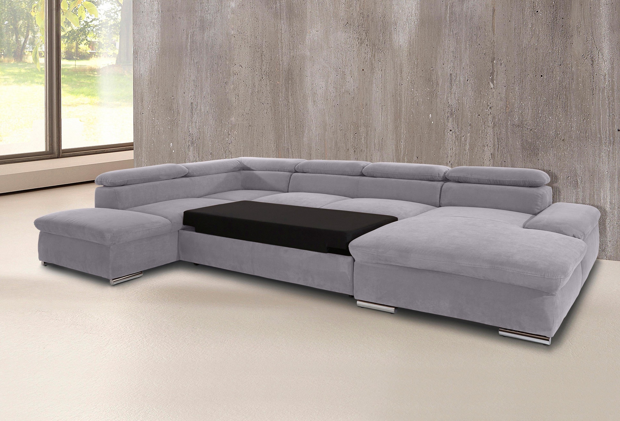 sit&more Wohnlandschaft »Alcatraz U-Form«, wahlweise mit Bettfunktion